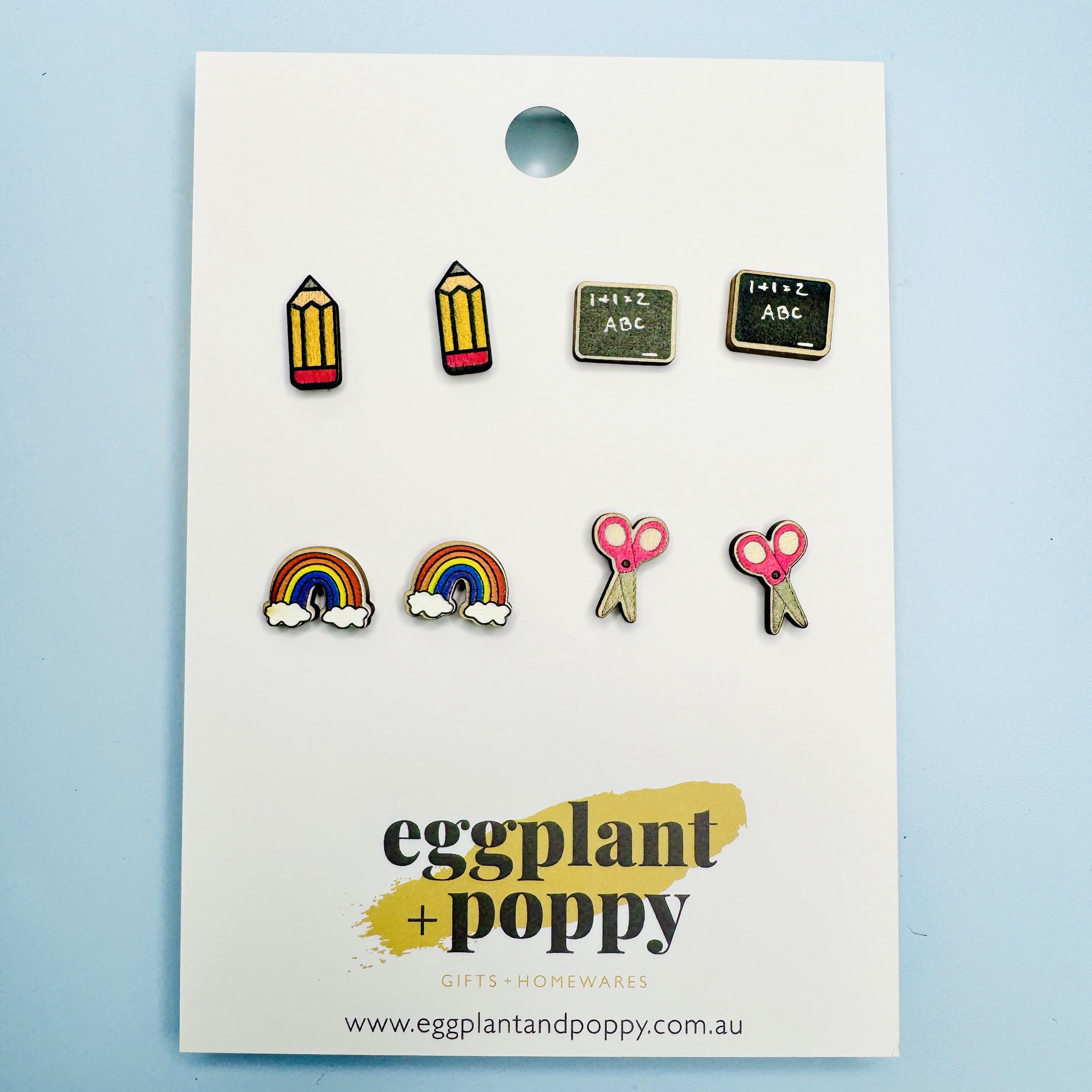 Teachers Stud Earrings - Set Of 4