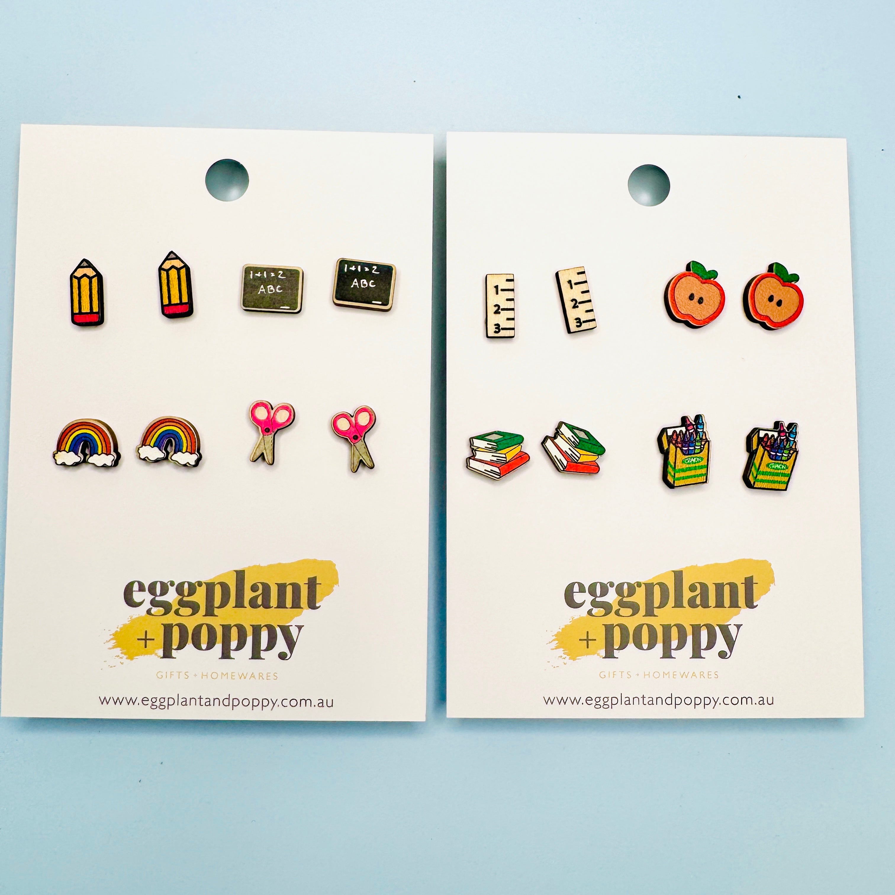 Teachers Stud Earrings - Set Of 4