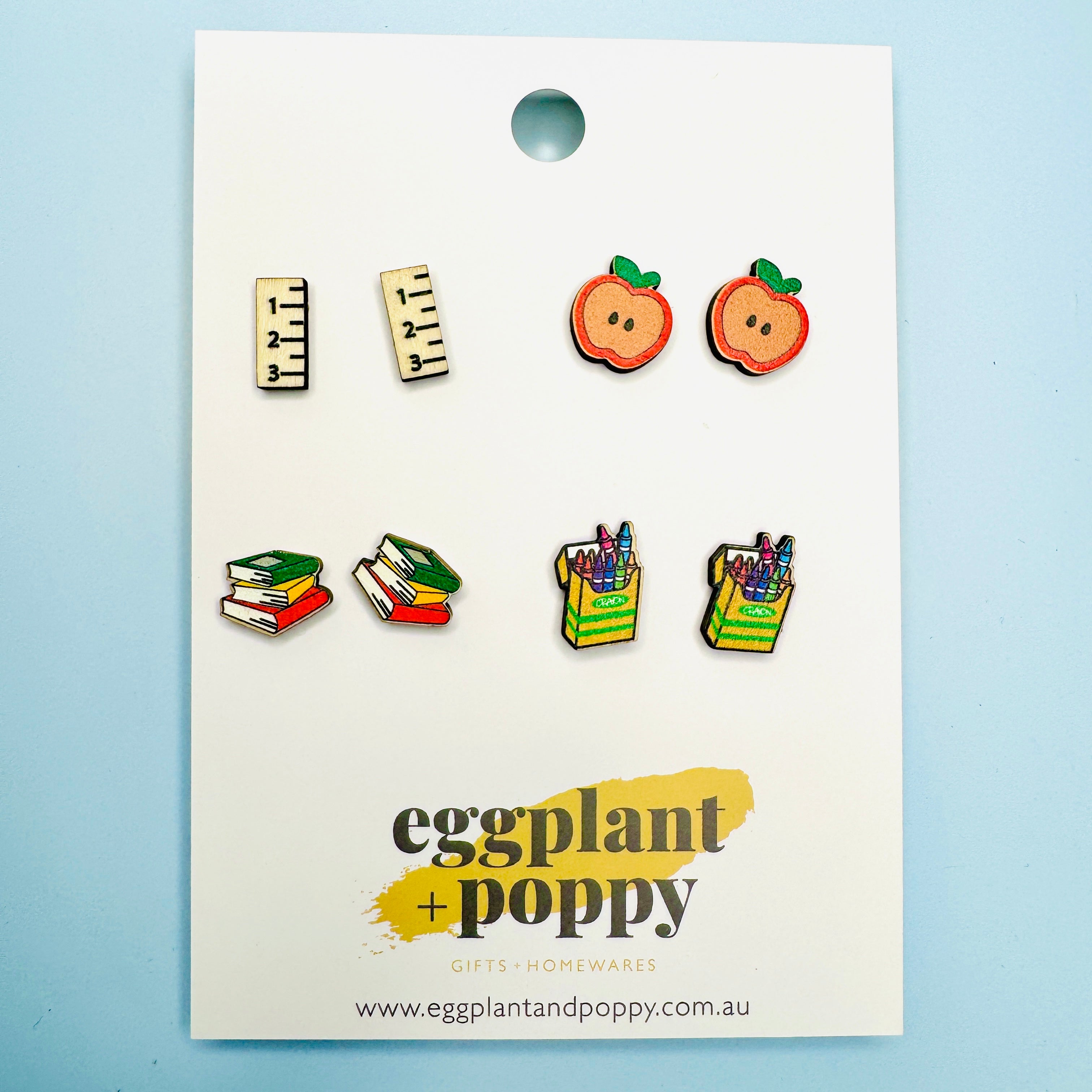 Teachers Stud Earrings - Set Of 4