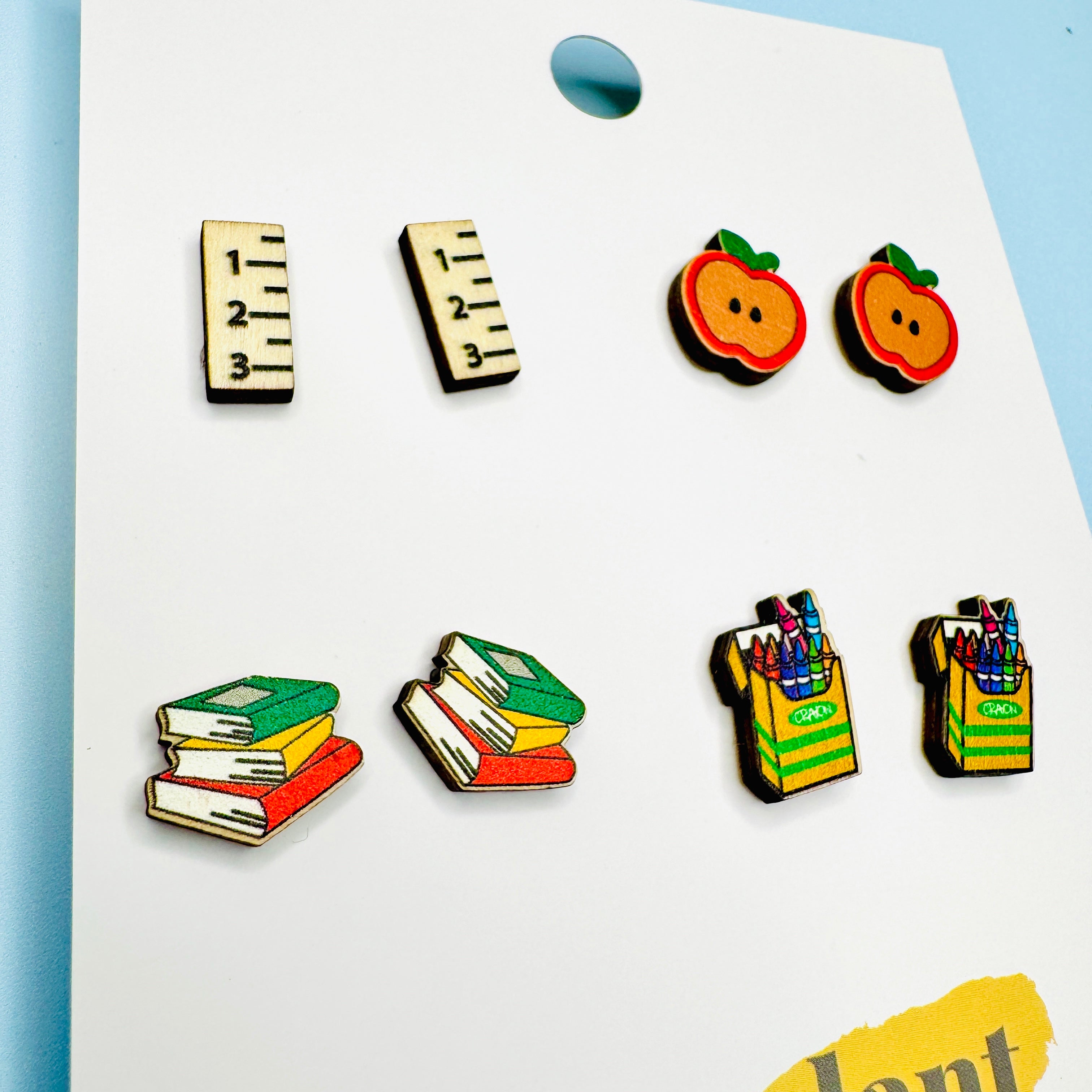 Teachers Stud Earrings - Set Of 4