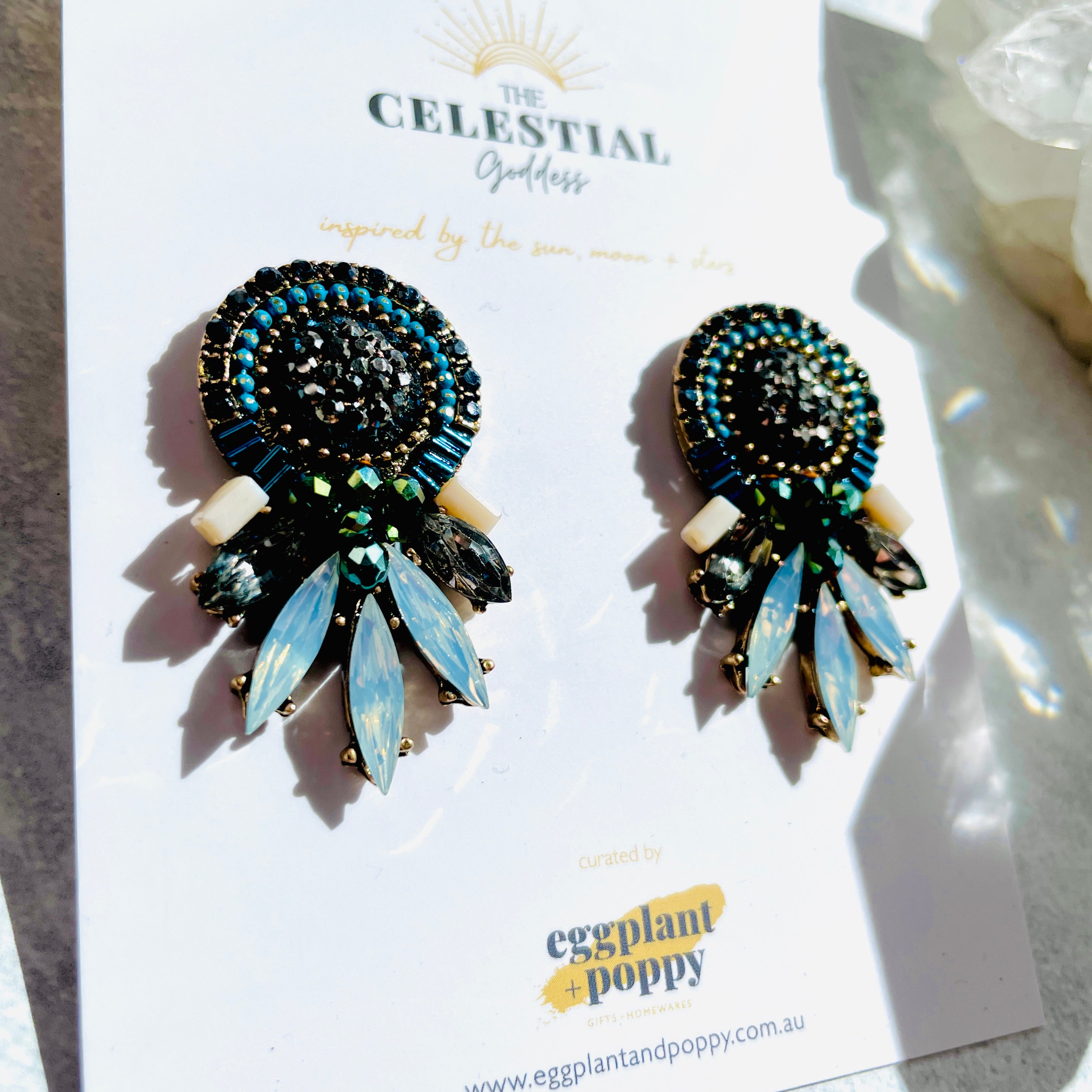 Blue Goddess Earrings