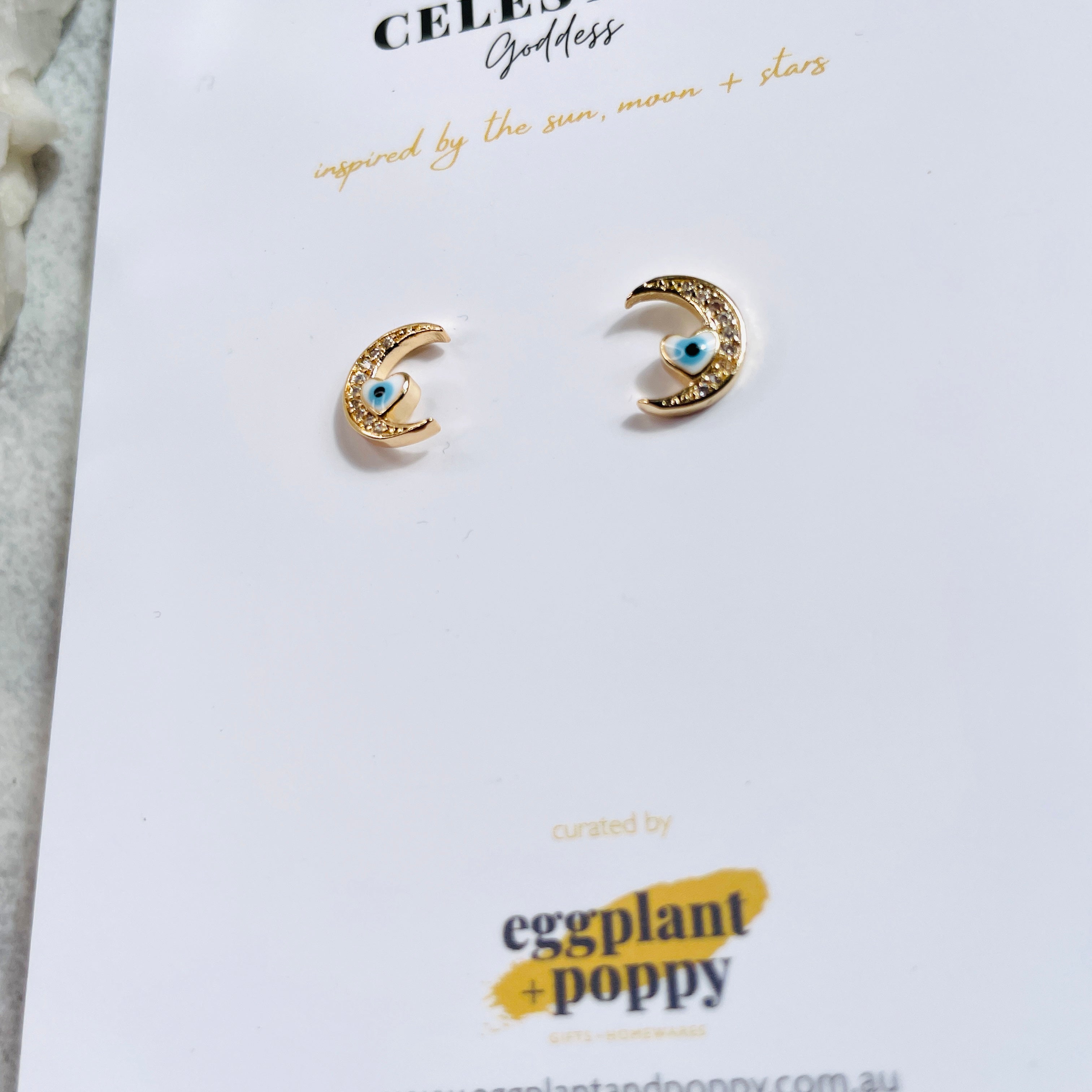 Eye Of The Moon Studs