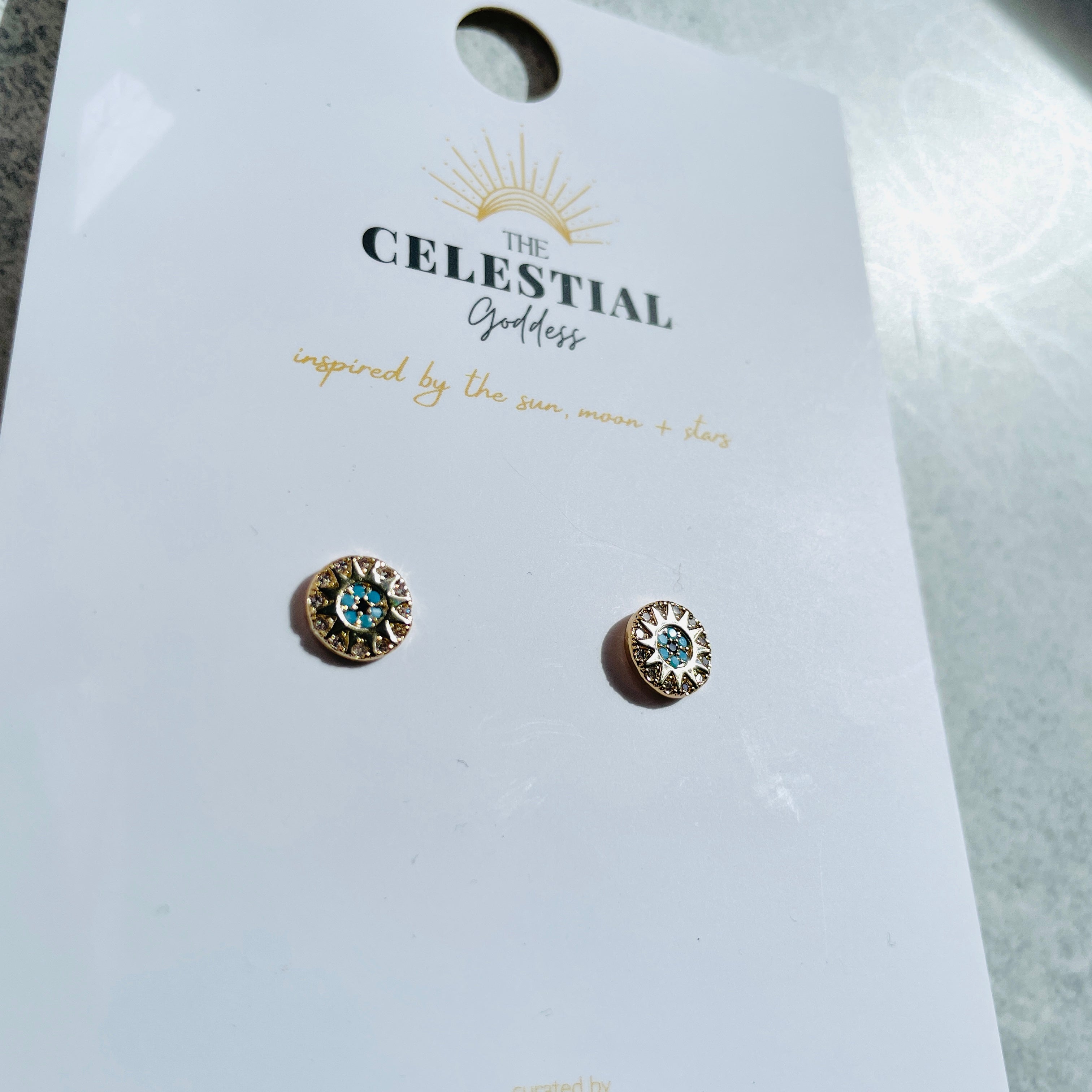 Evil Eye Pave Studs