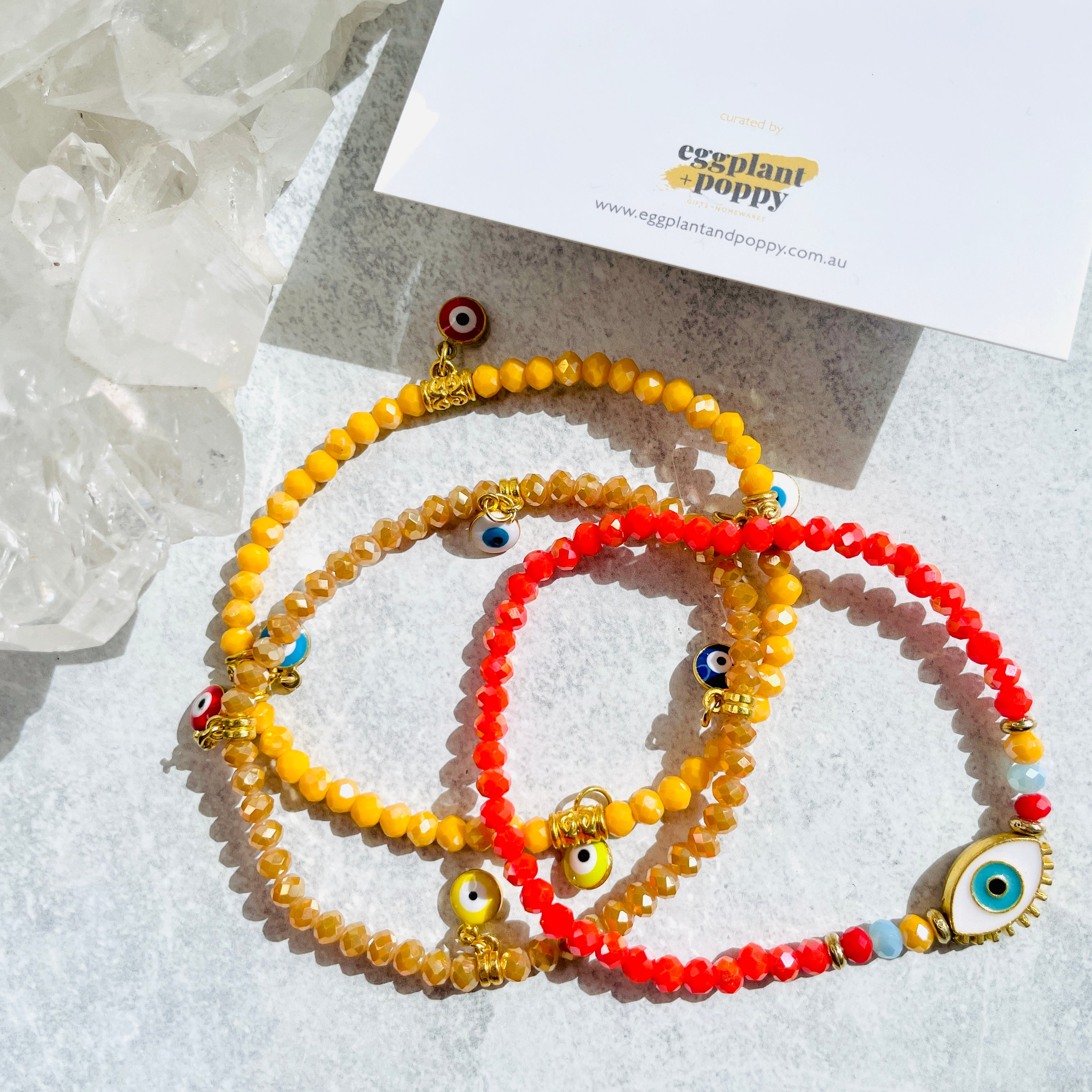 Evil Eye Bracelets - Set Of 3