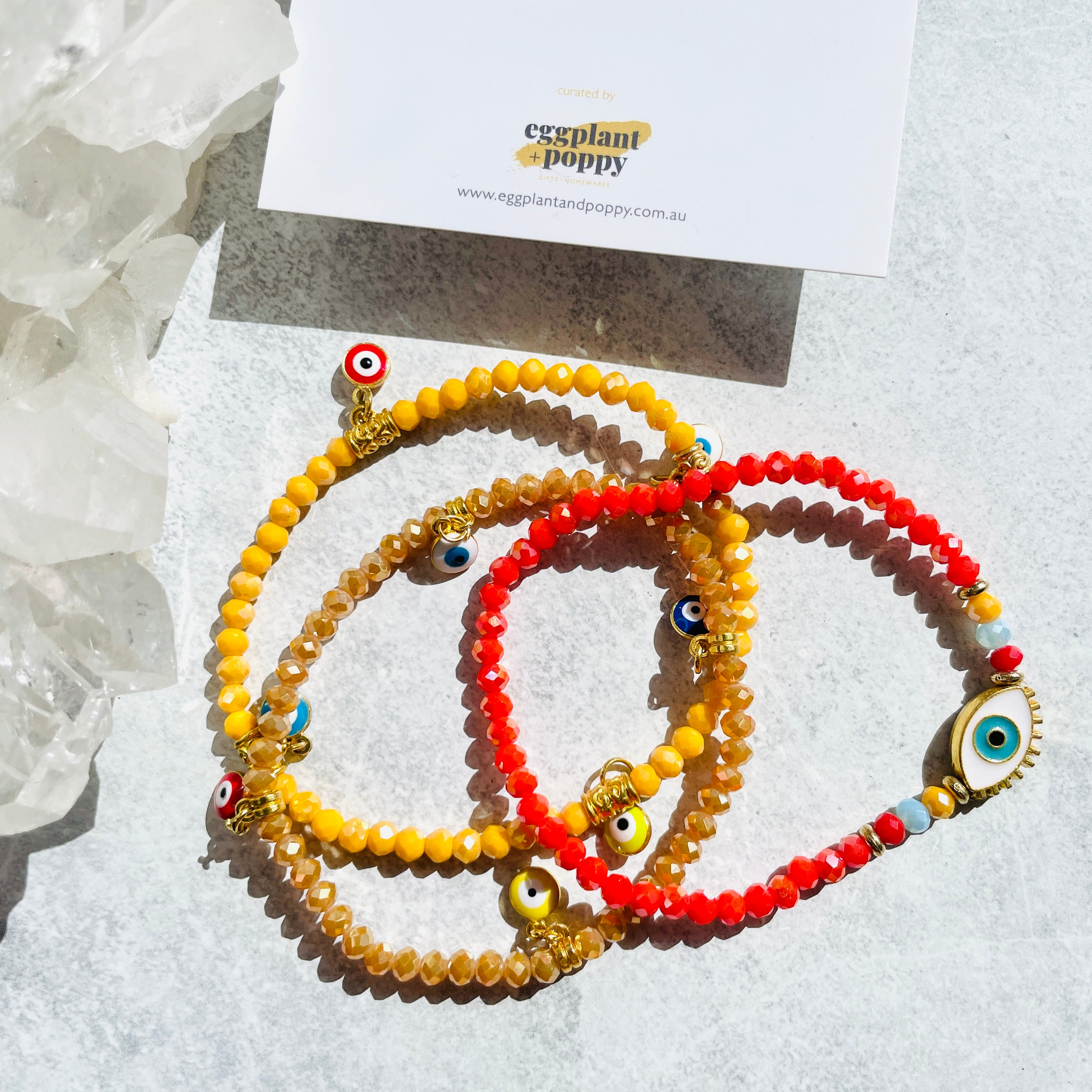 Evil Eye Bracelets - Set Of 3
