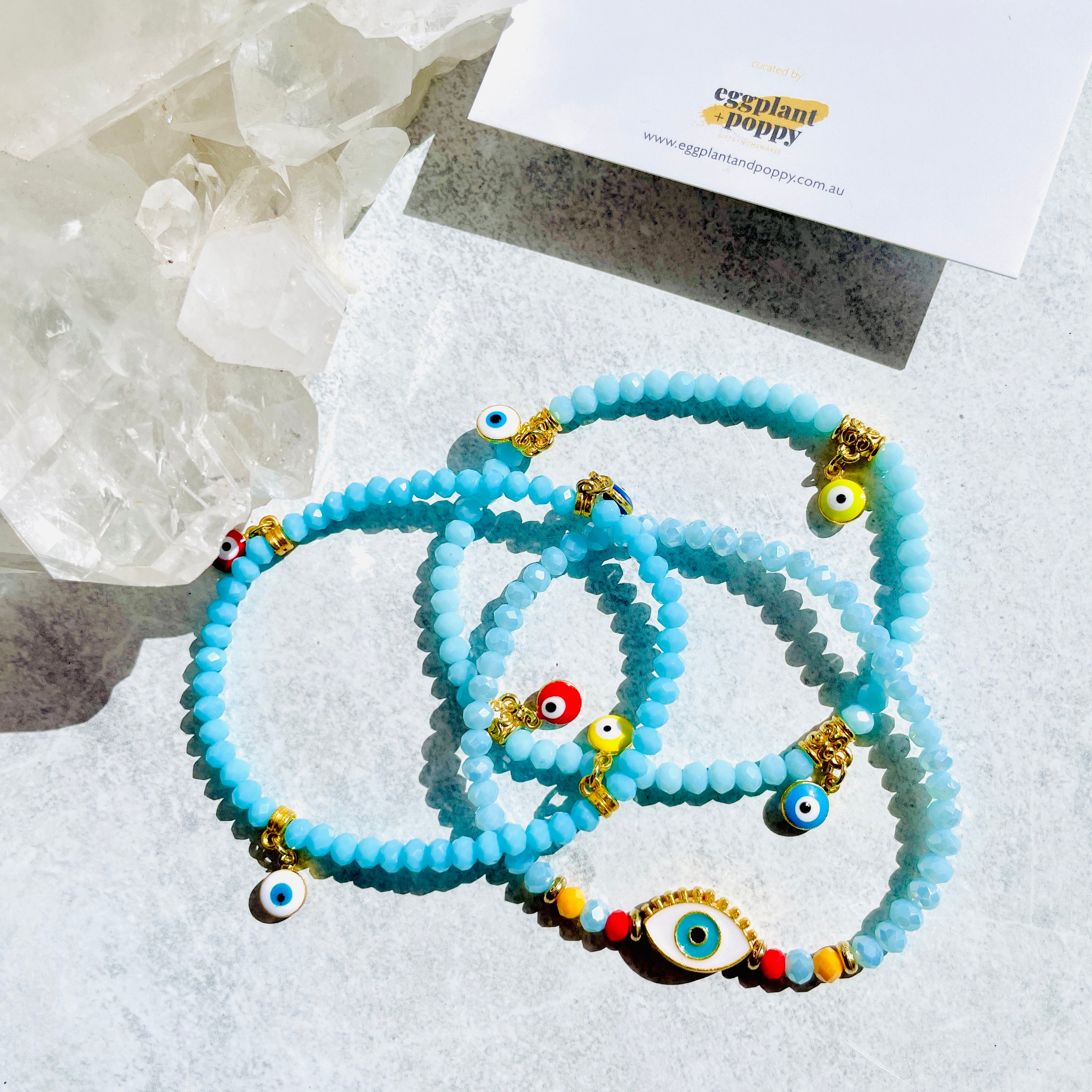 Evil Eye Bracelets - Set Of 3