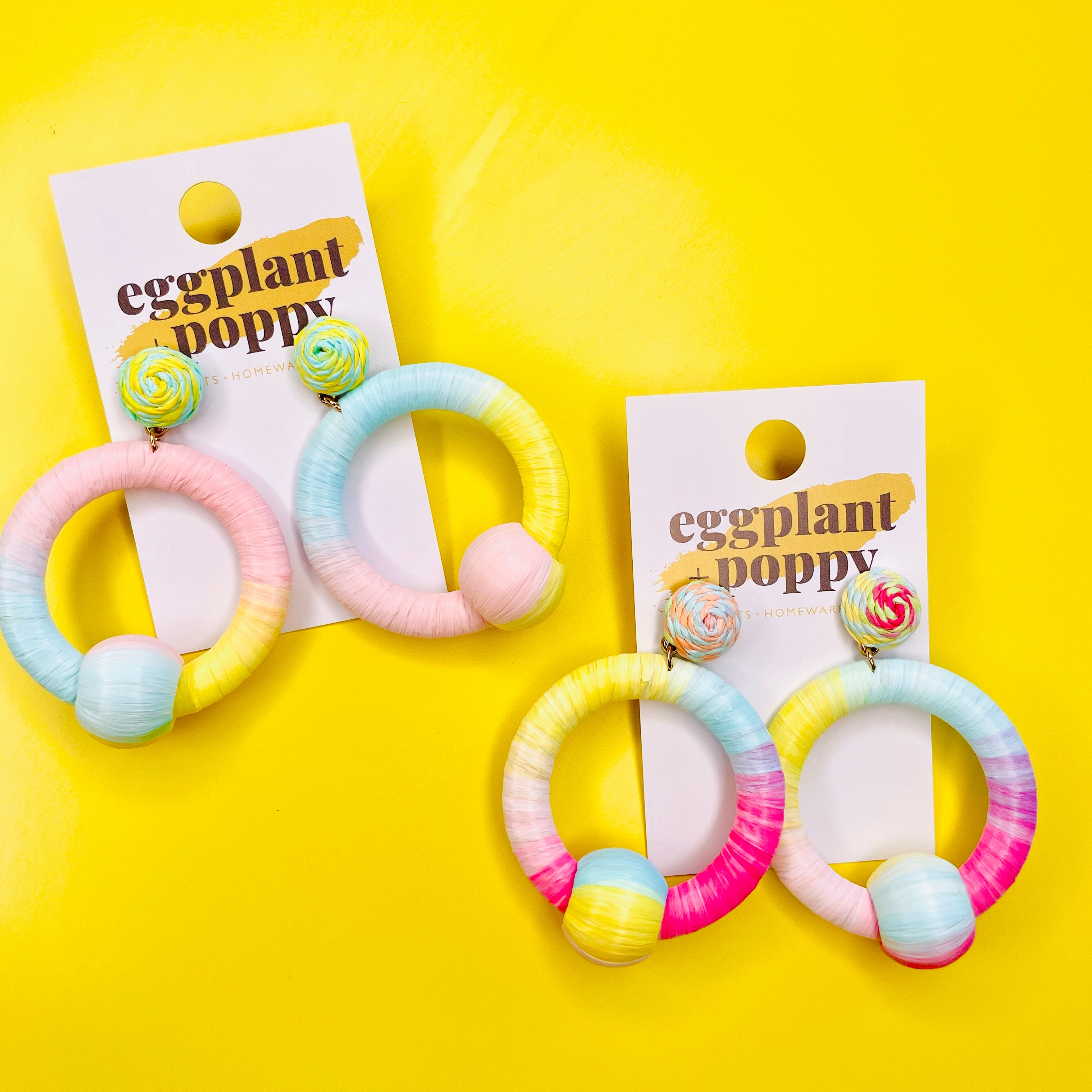 Sherbert Rattan Earrings