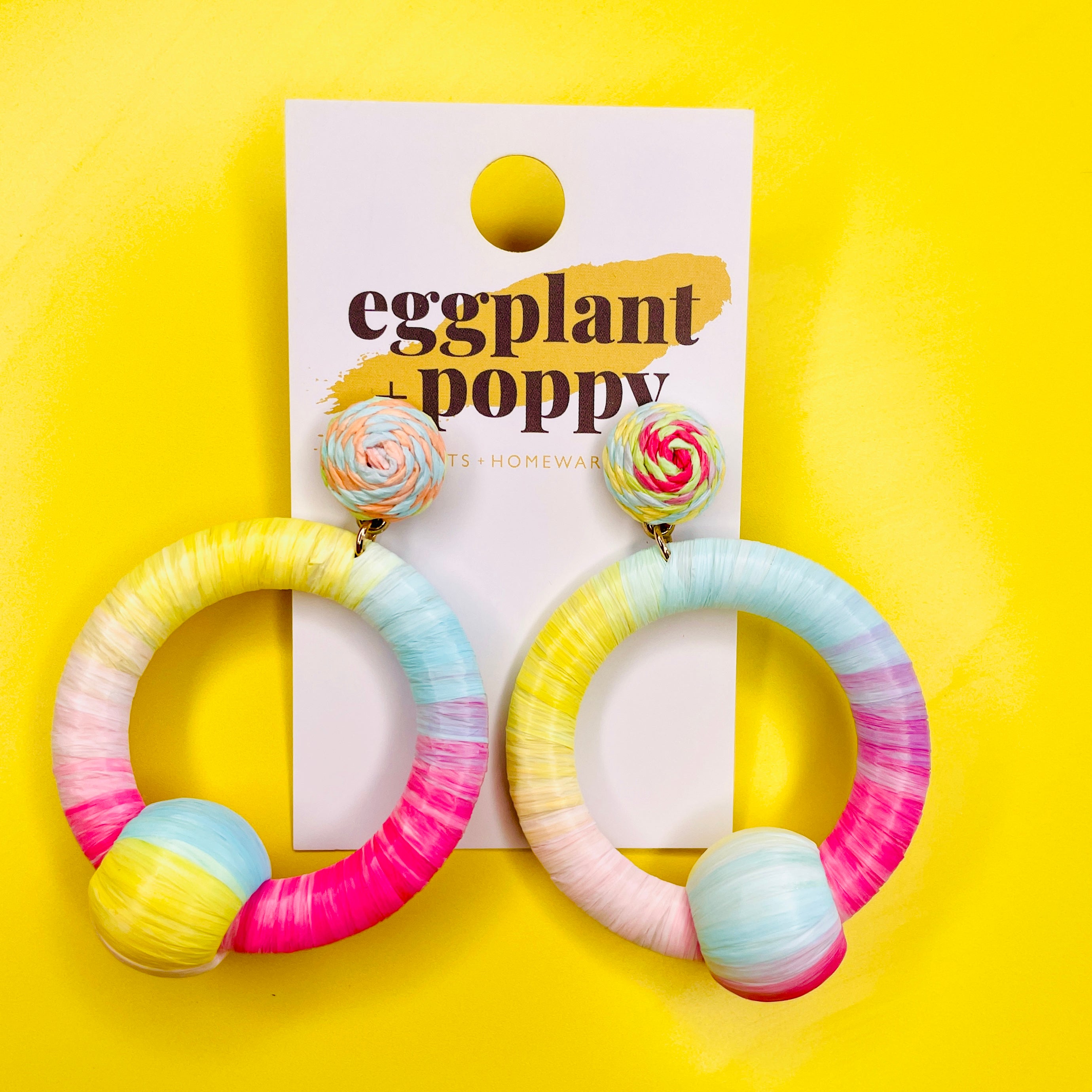 Sherbert Rattan Earrings