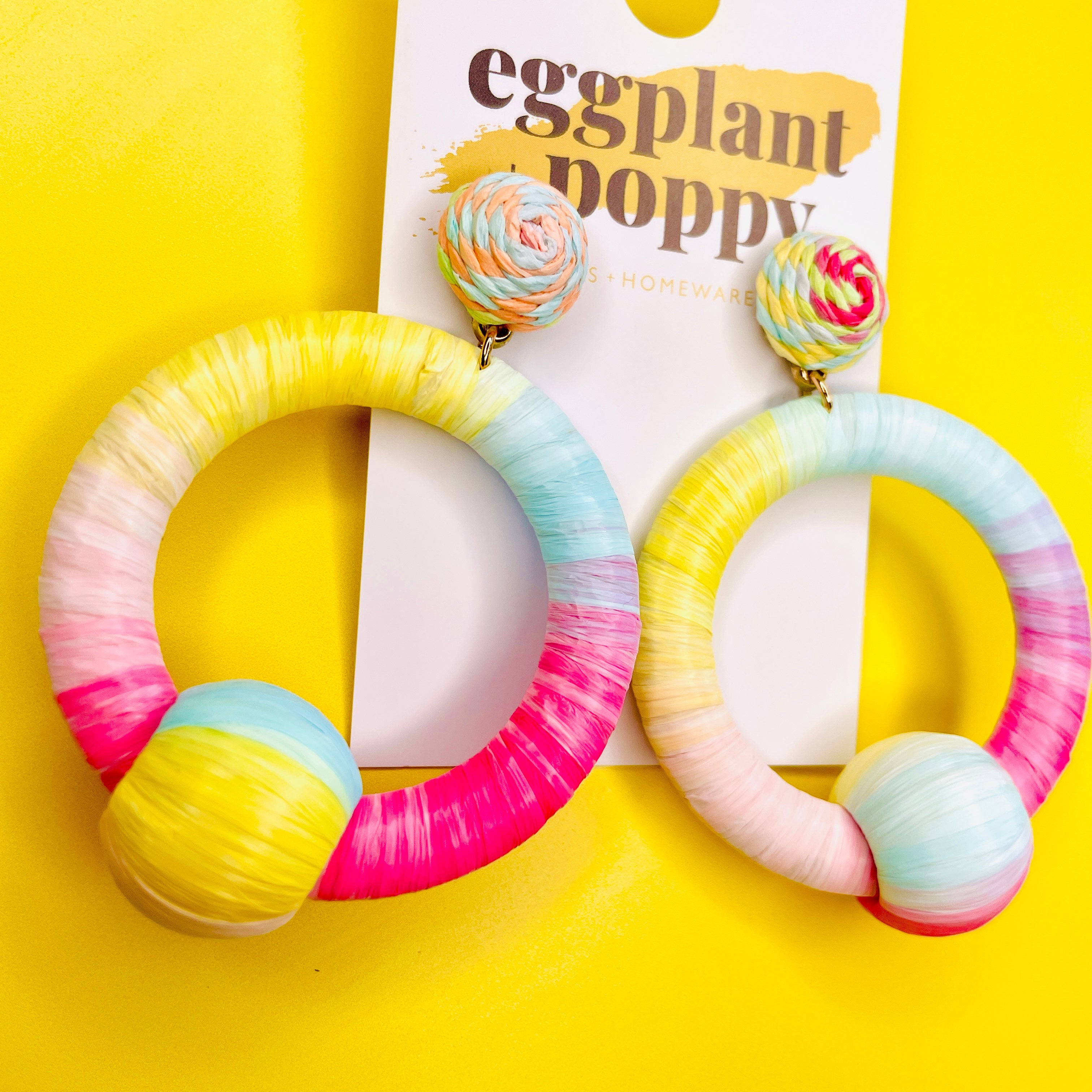 Sherbert Rattan Earrings