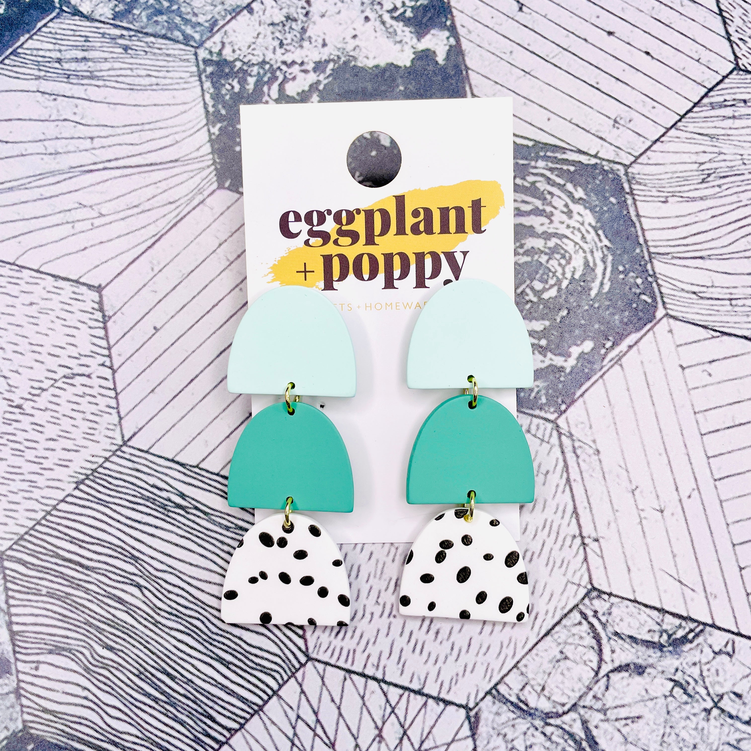 Minty Stack Earrings