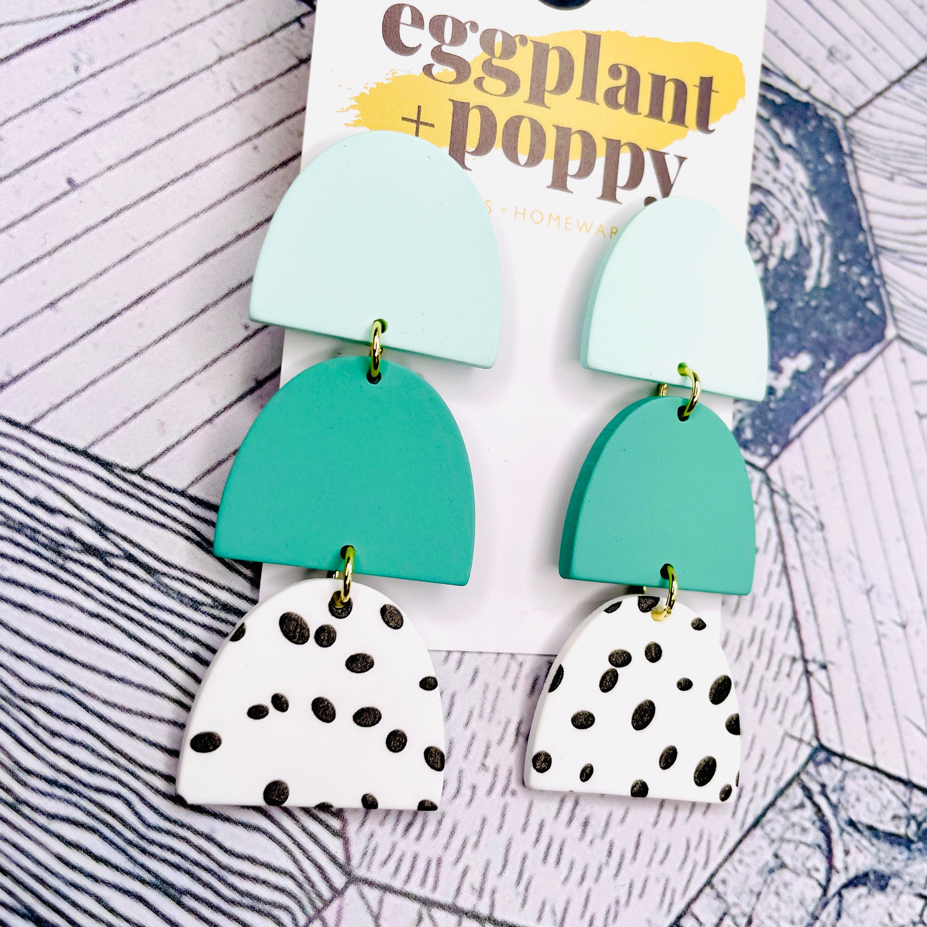 Minty Stack Earrings