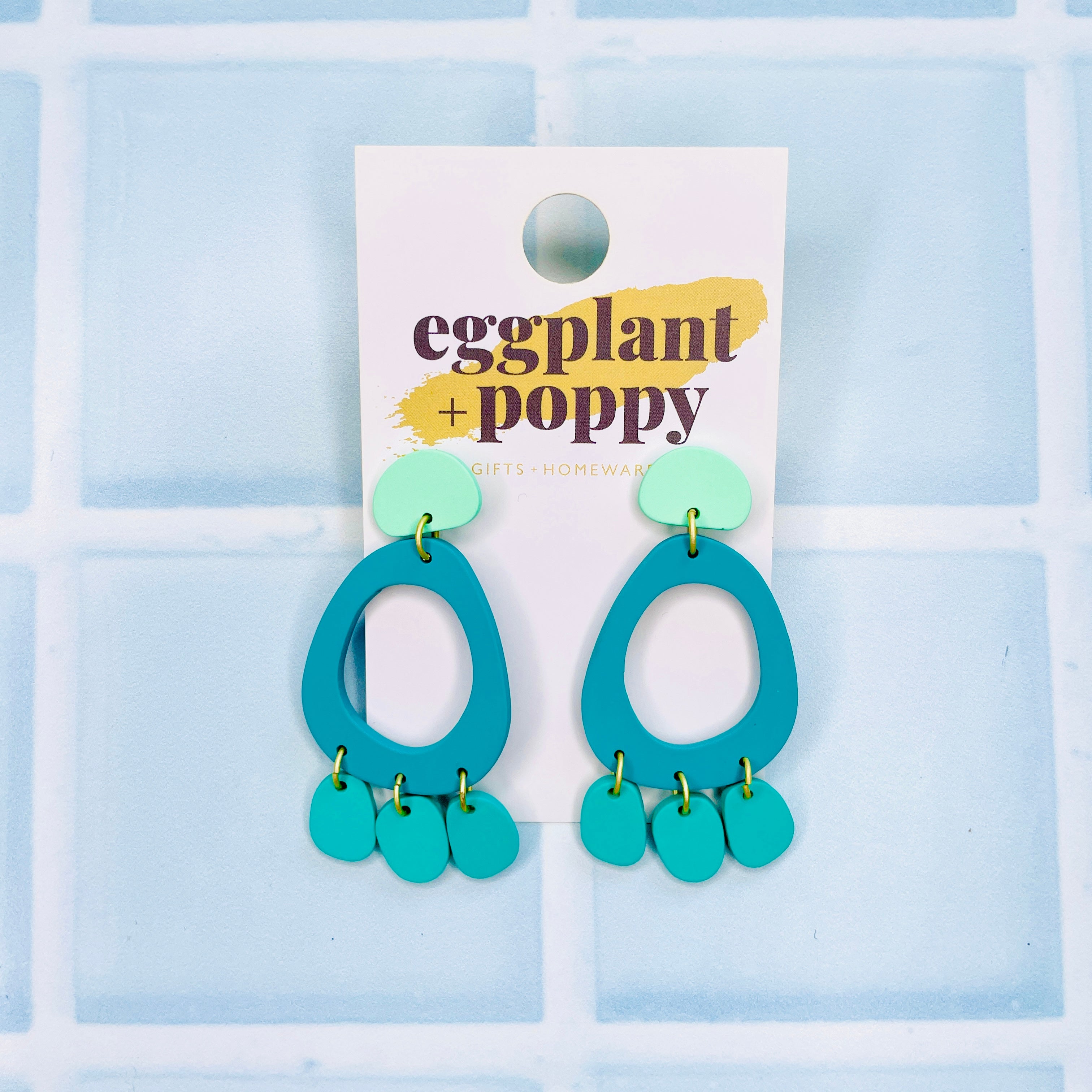 Green Shape Earrings