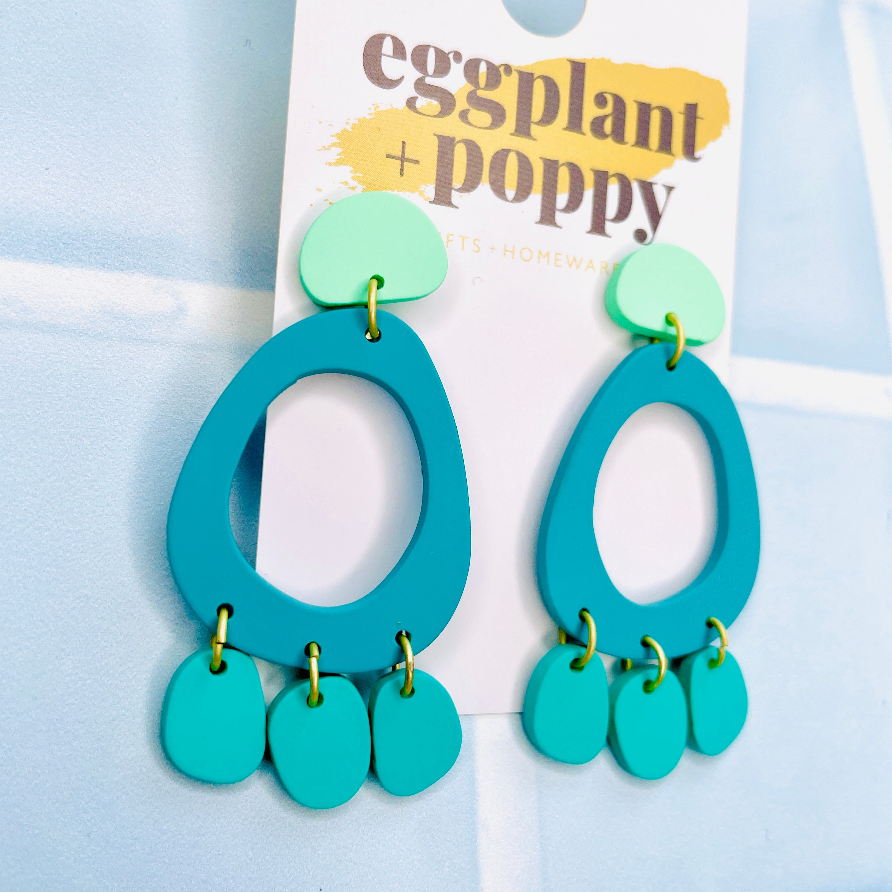 Green Shape Earrings