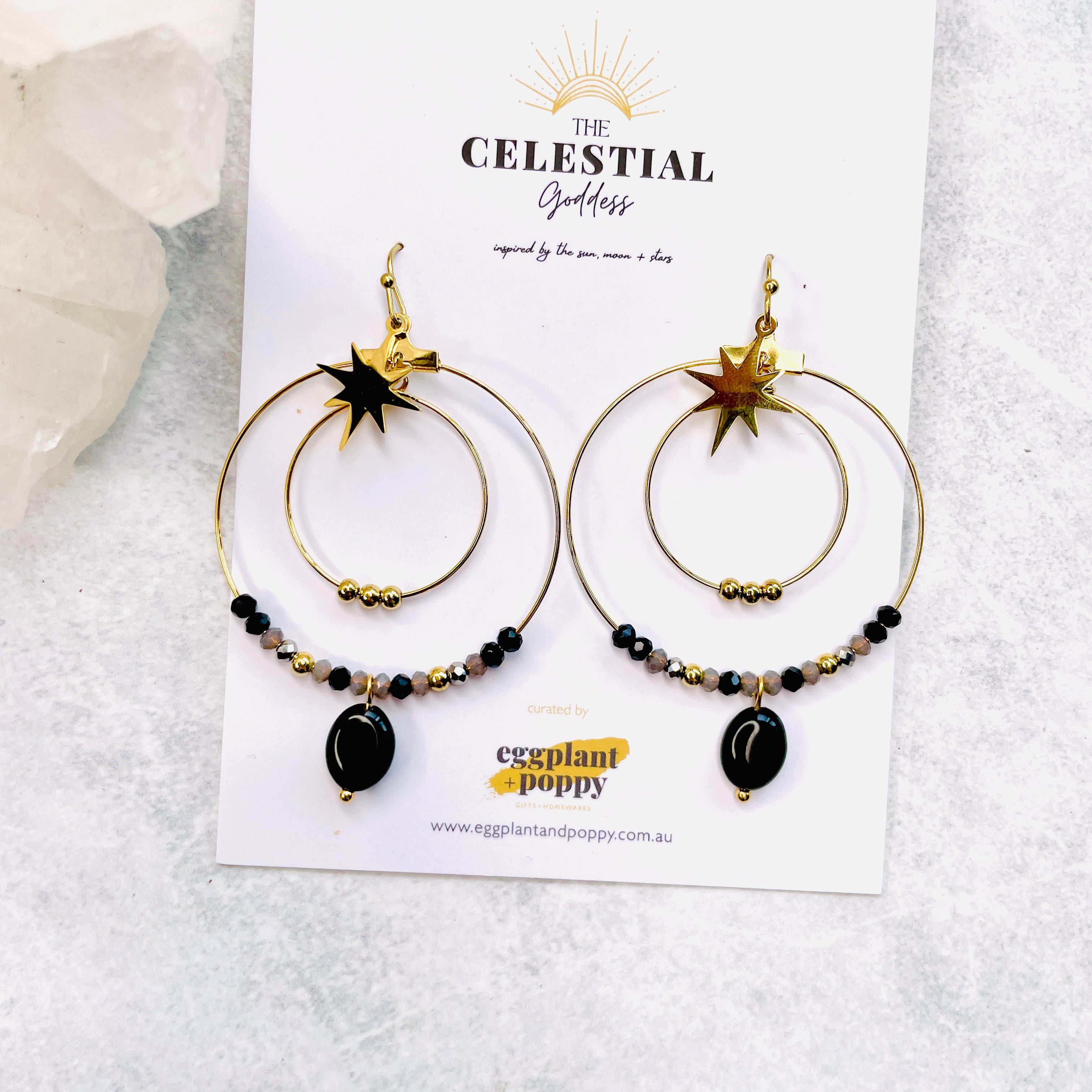 Northern Star Hoop Earrings