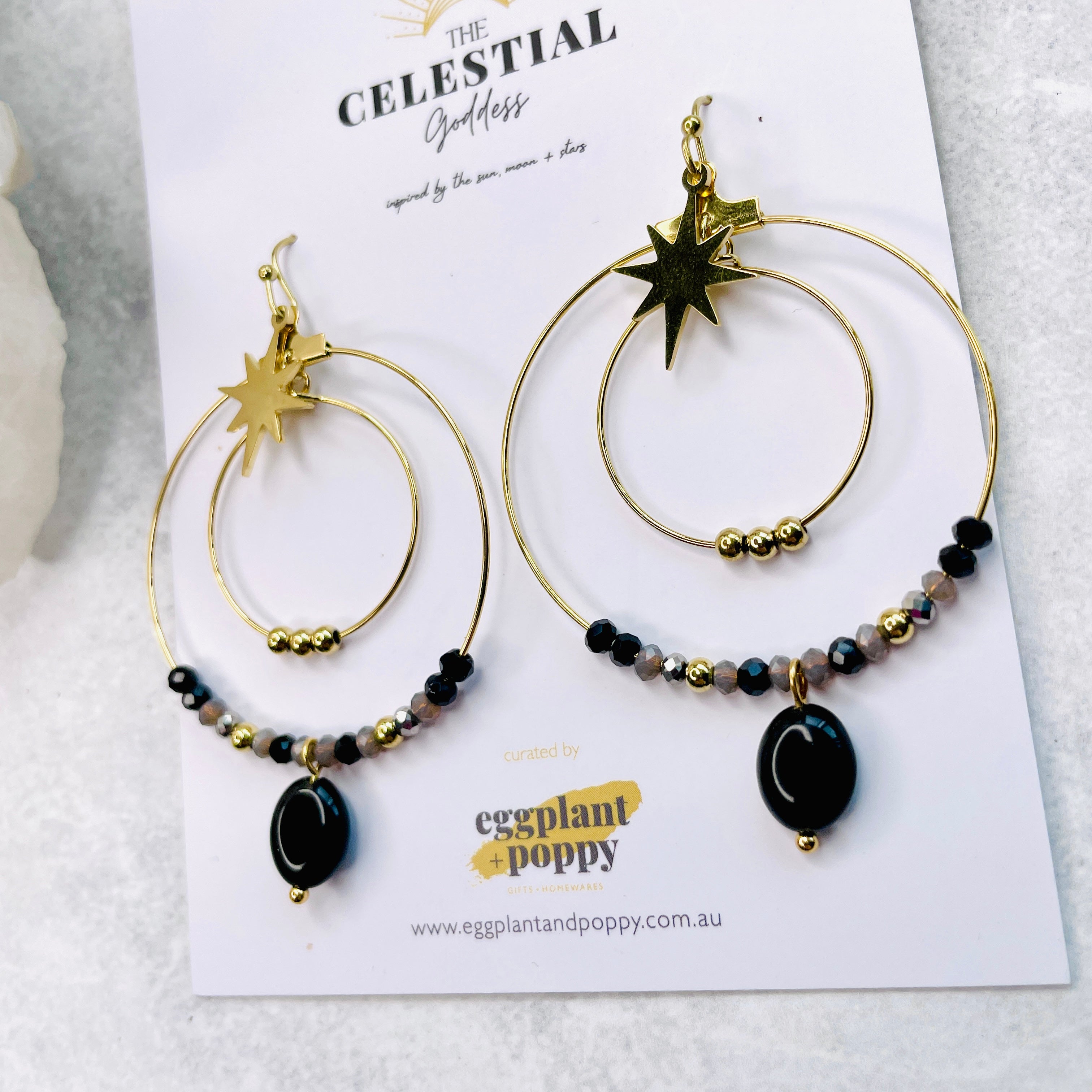 Northern Star Hoop Earrings