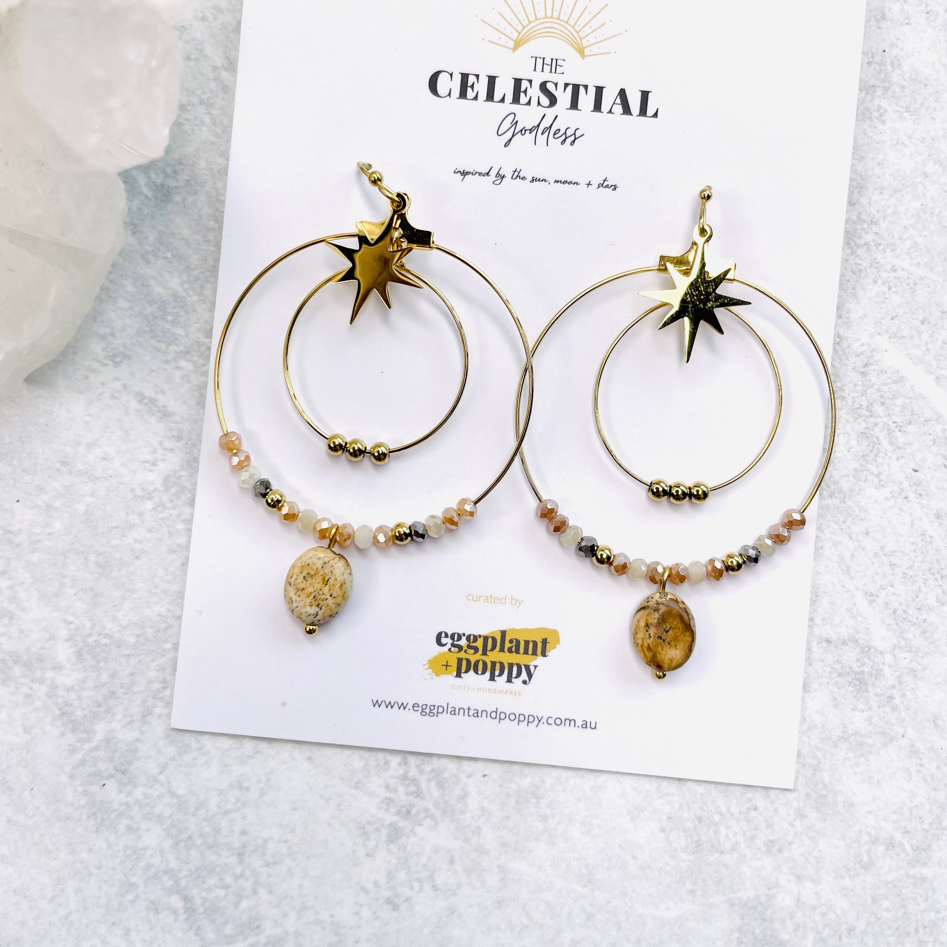 Northern Star Hoop Earrings