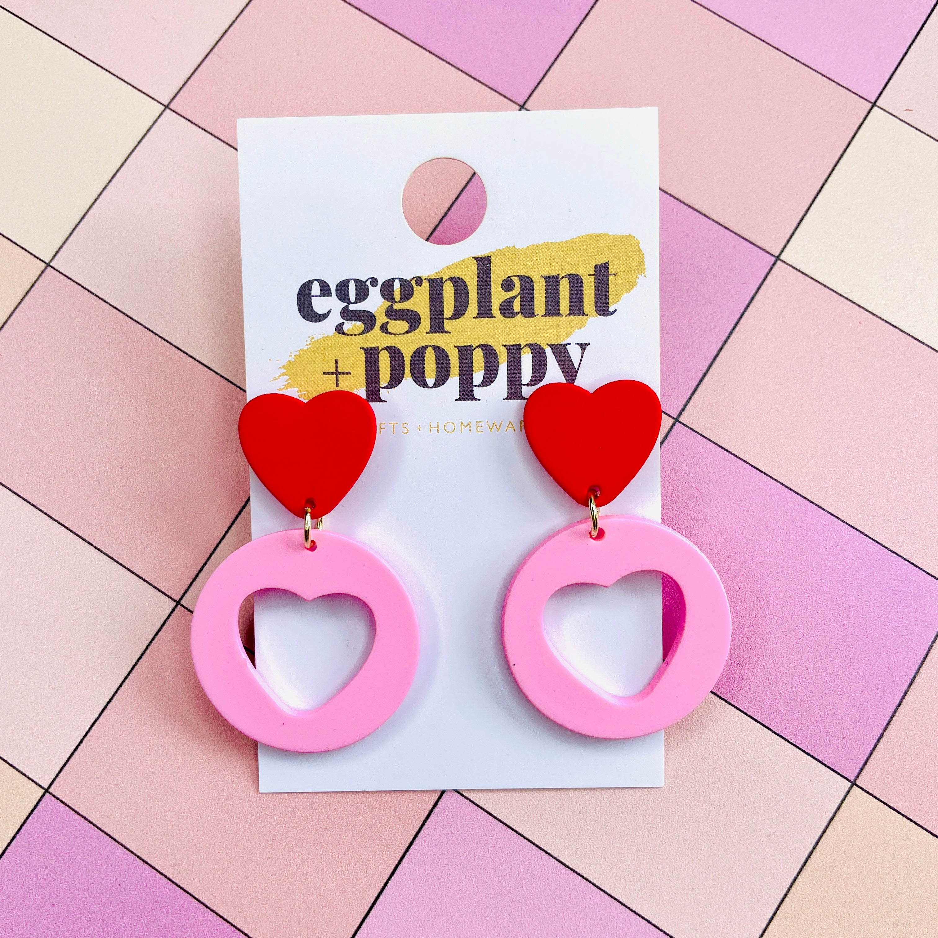 Love Heart Cut Out Earrings