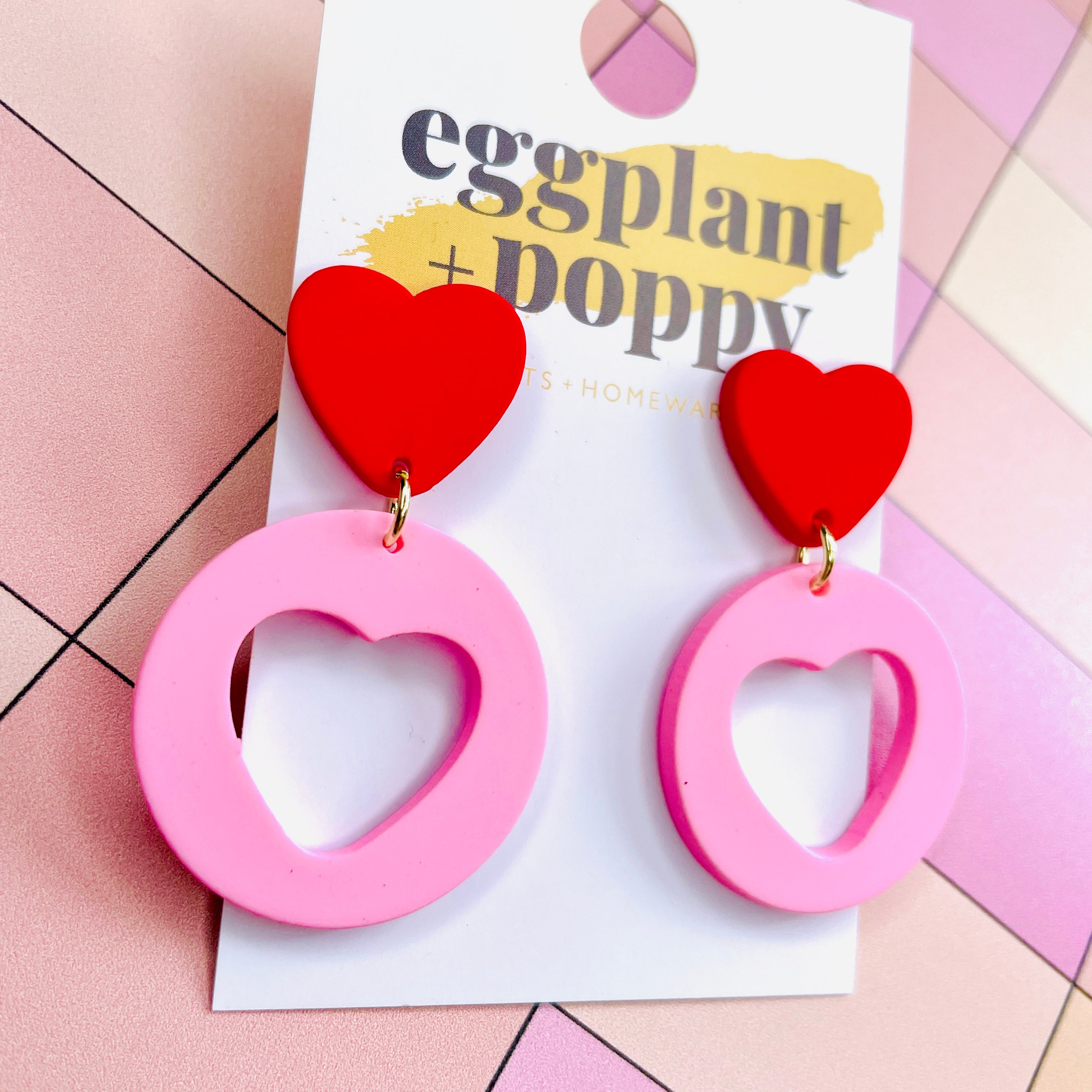 Love Heart Cut Out Earrings