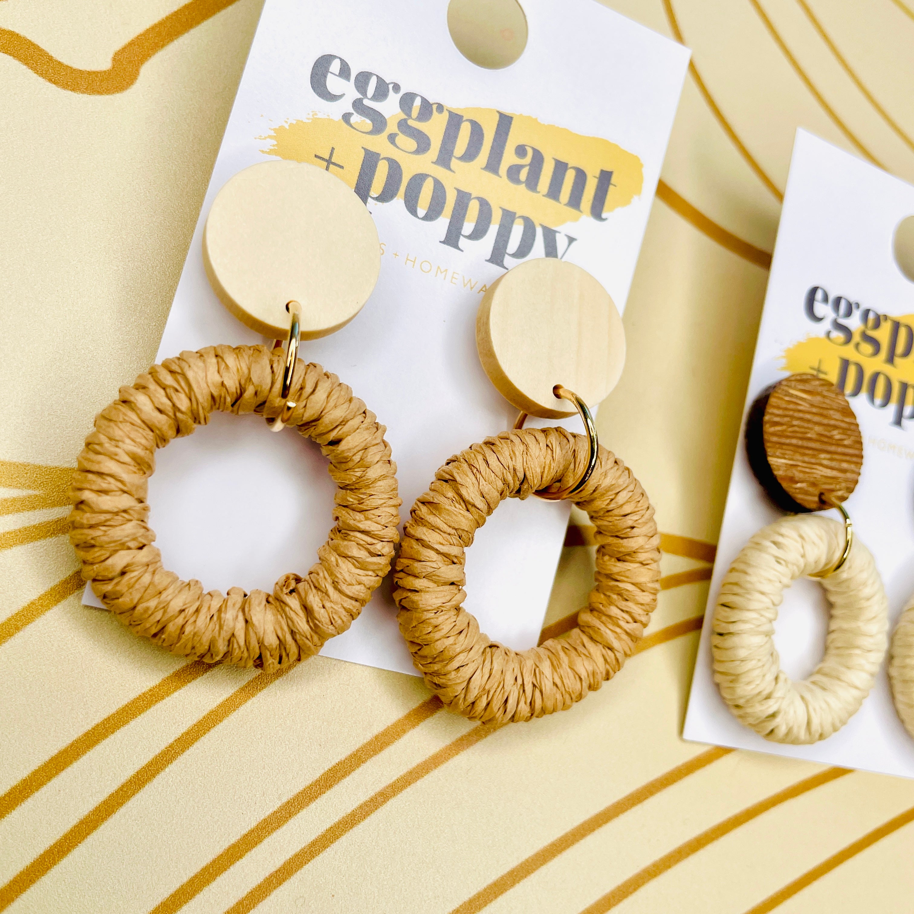 Rattan Ring Earrings