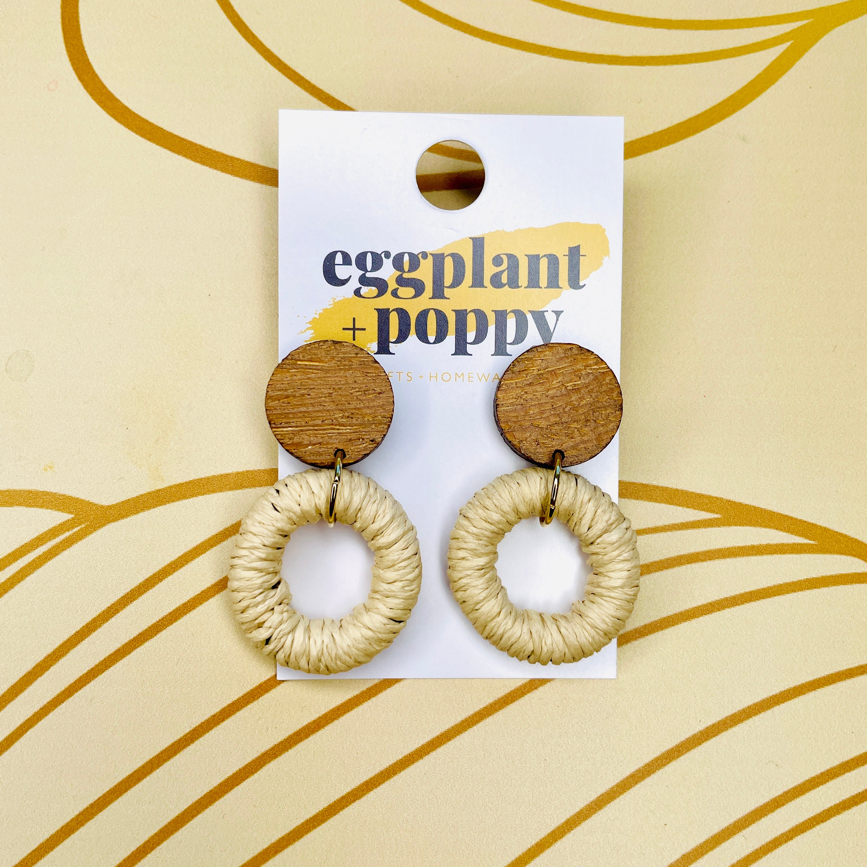 Rattan Ring Earrings