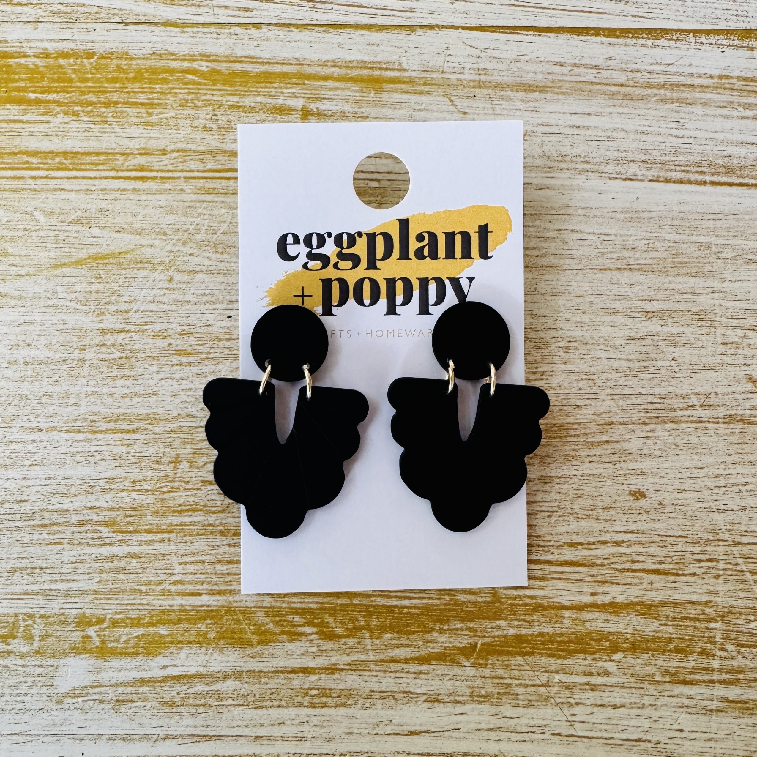 Art Earrings - Black Chandelier