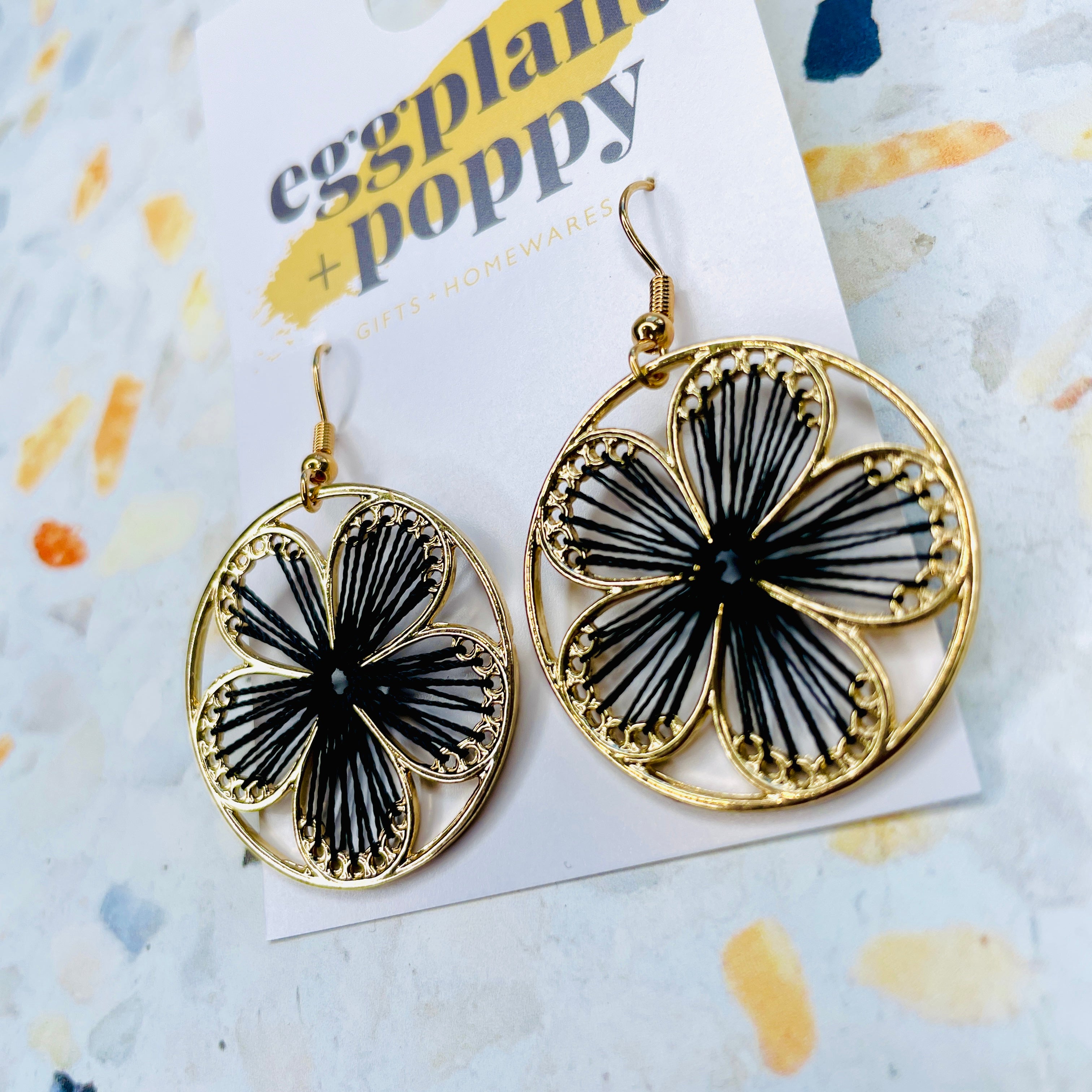 Weaved Flower Earrings