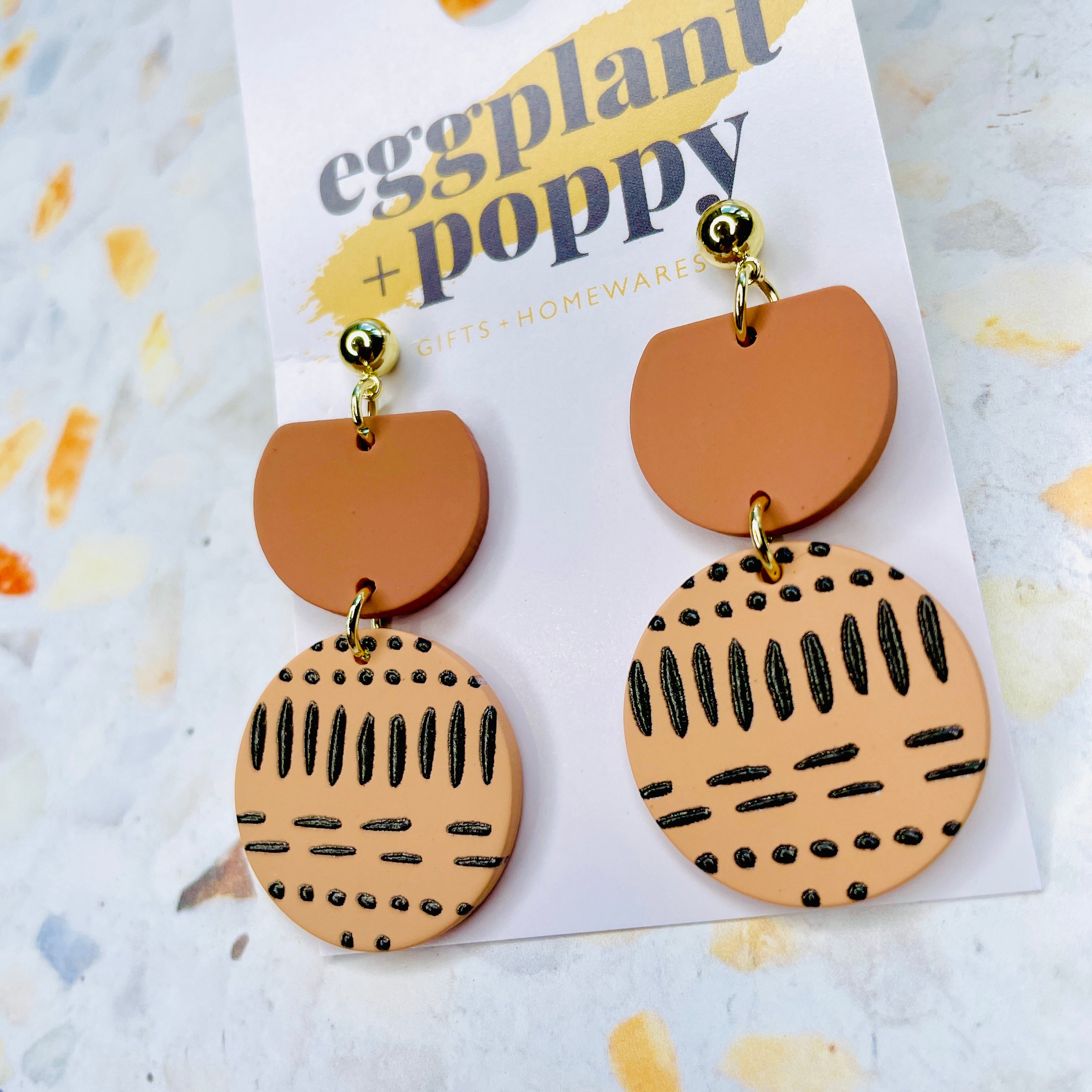 Earth Clay Earrings