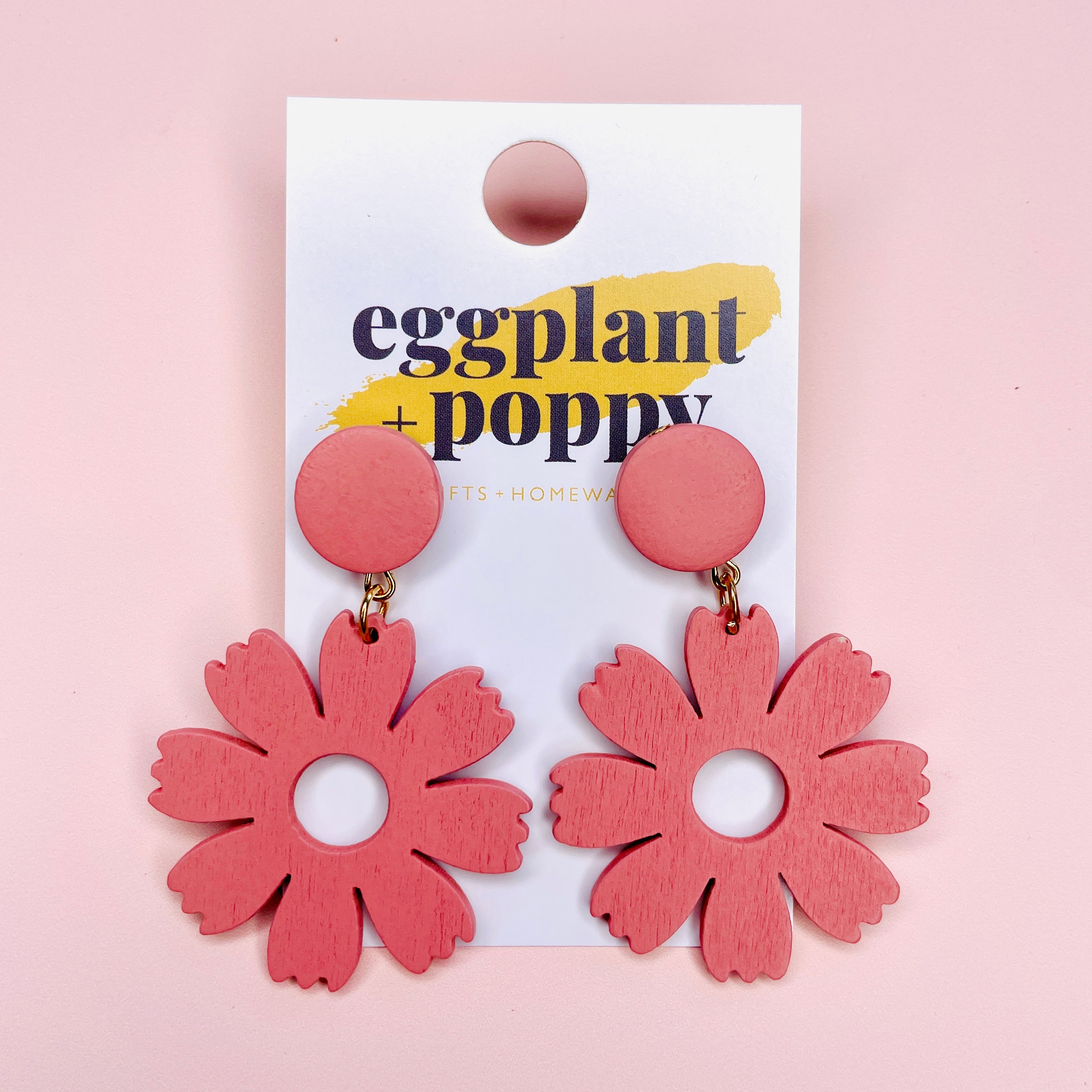 Timber Daisy Cut Out Earrings