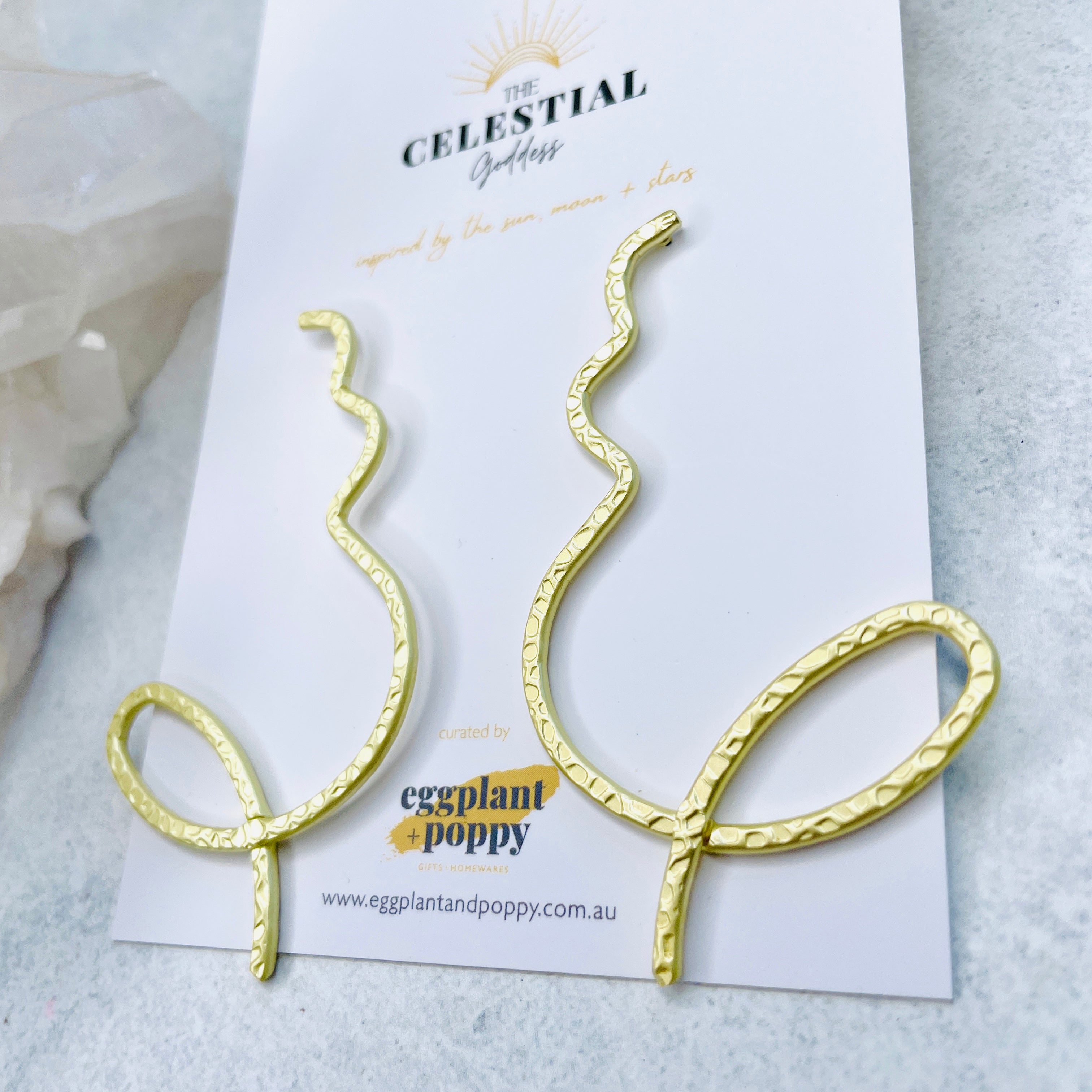 Golden Swirl Earrings