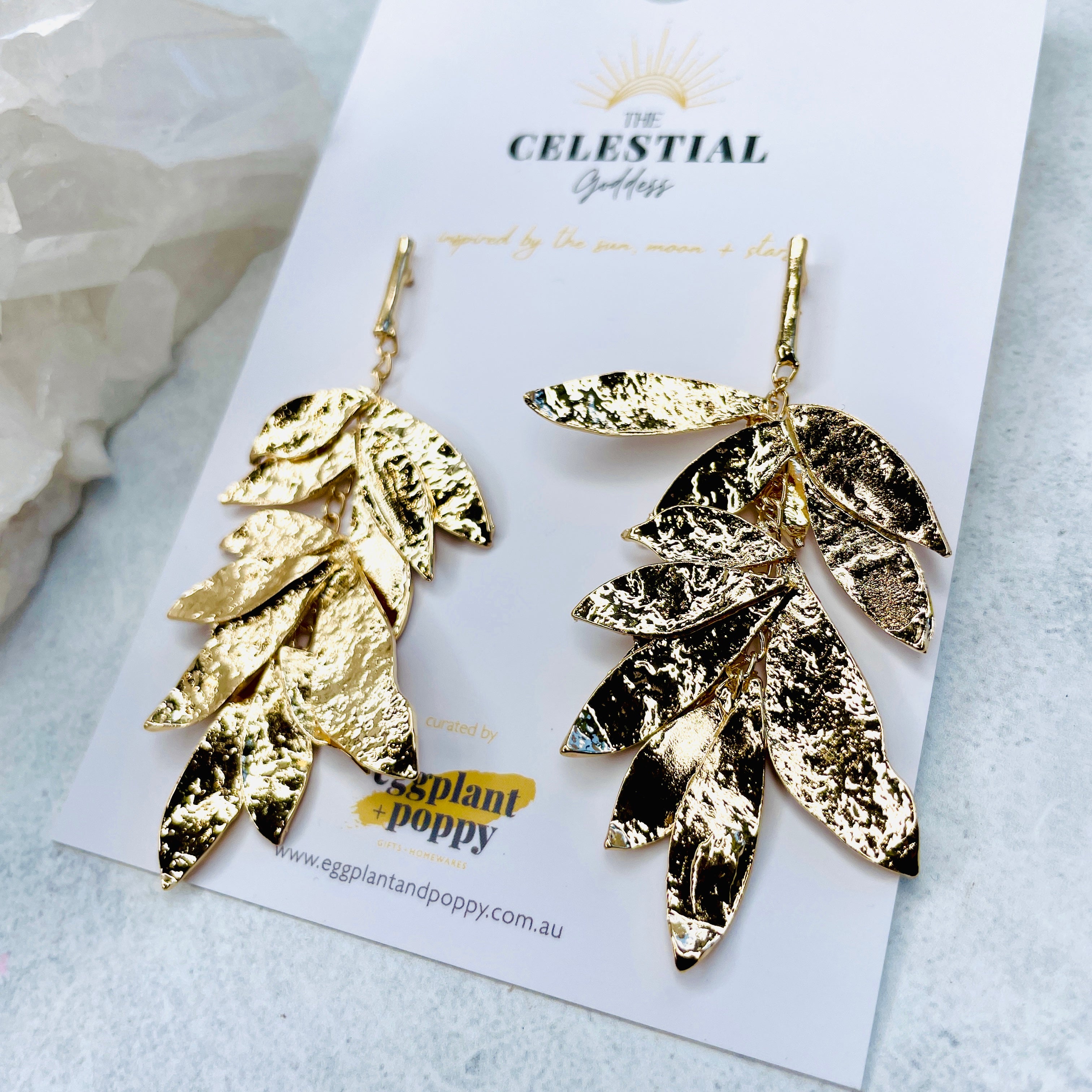 Gaia Leaf Earrings