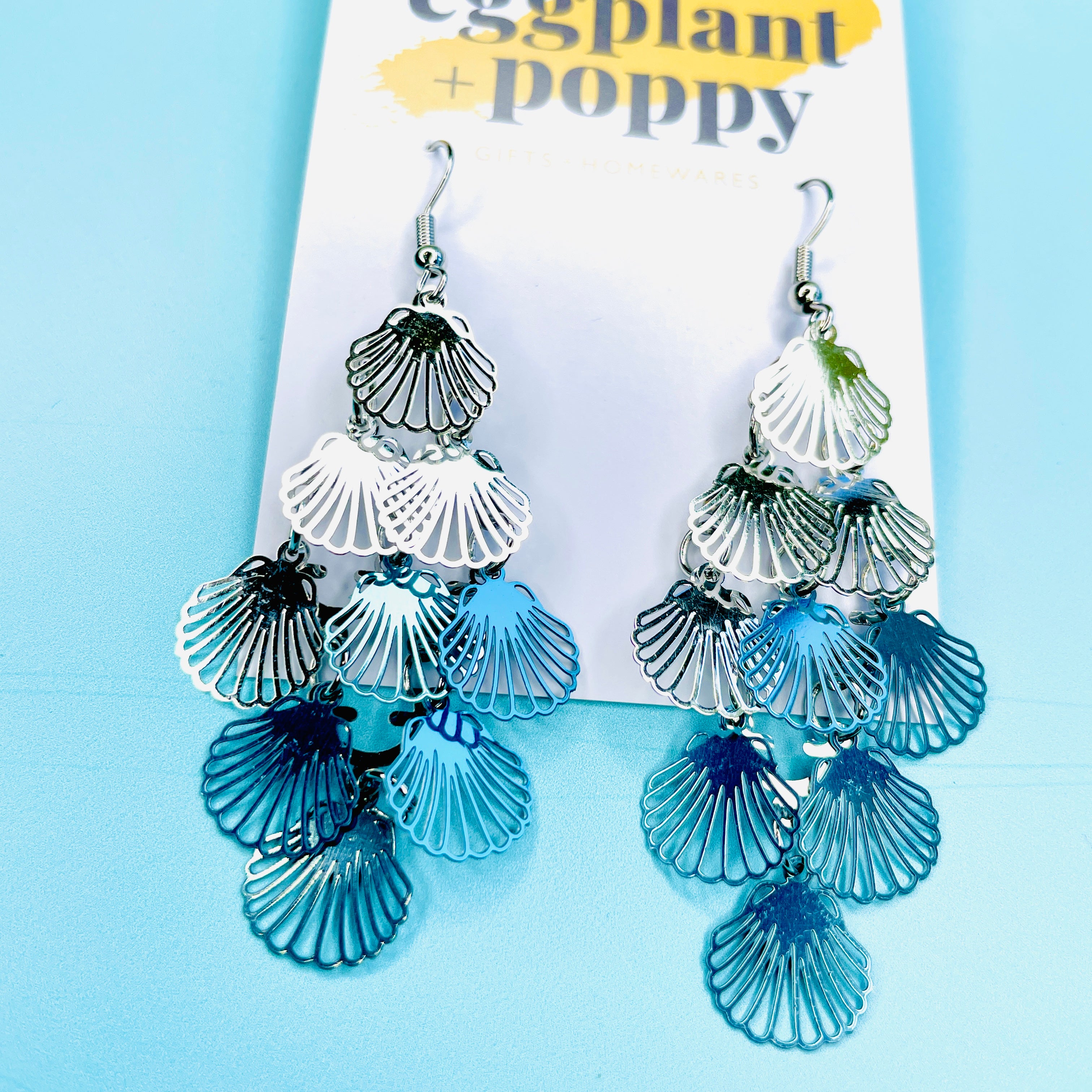 Silver Shell Earrings