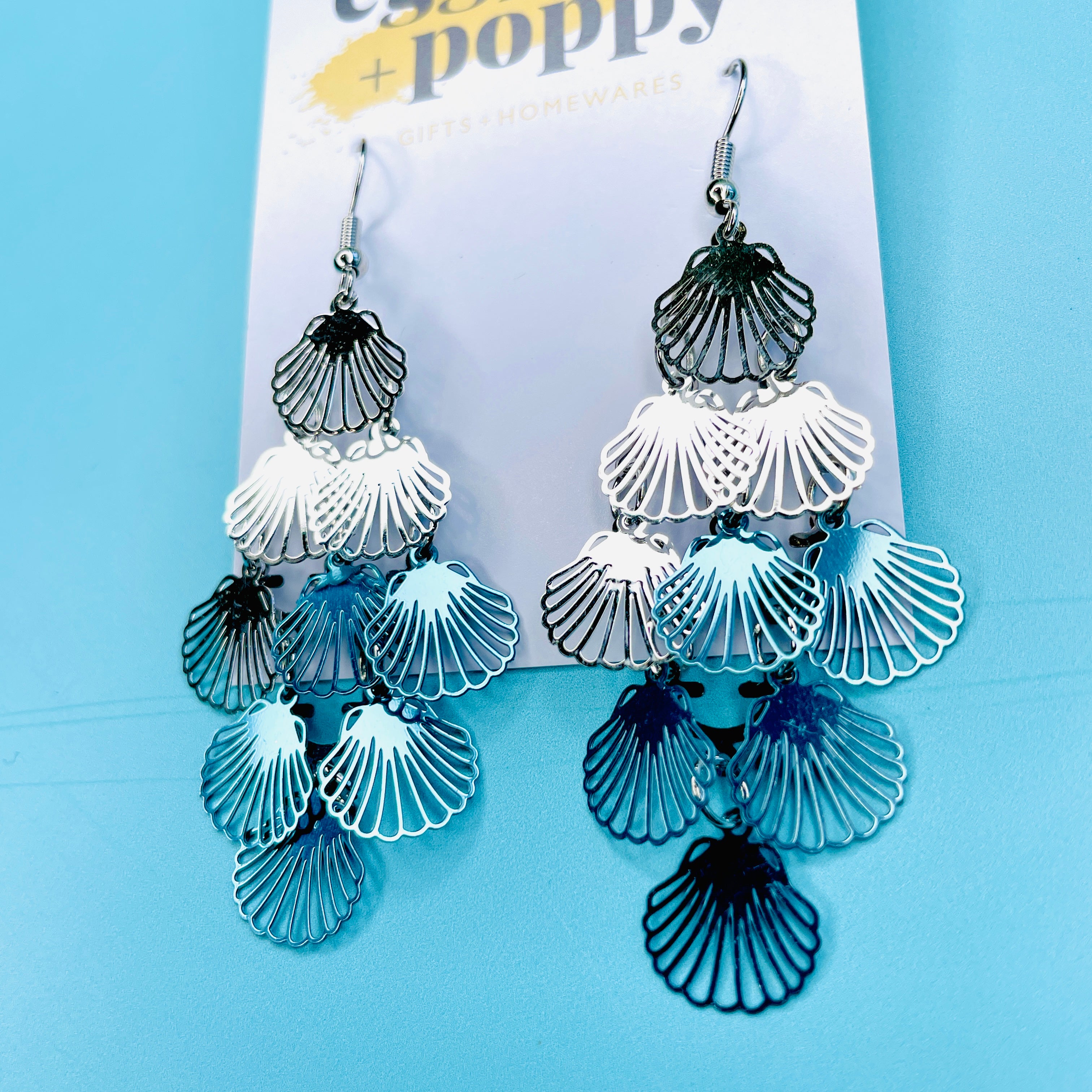 Silver Shell Earrings