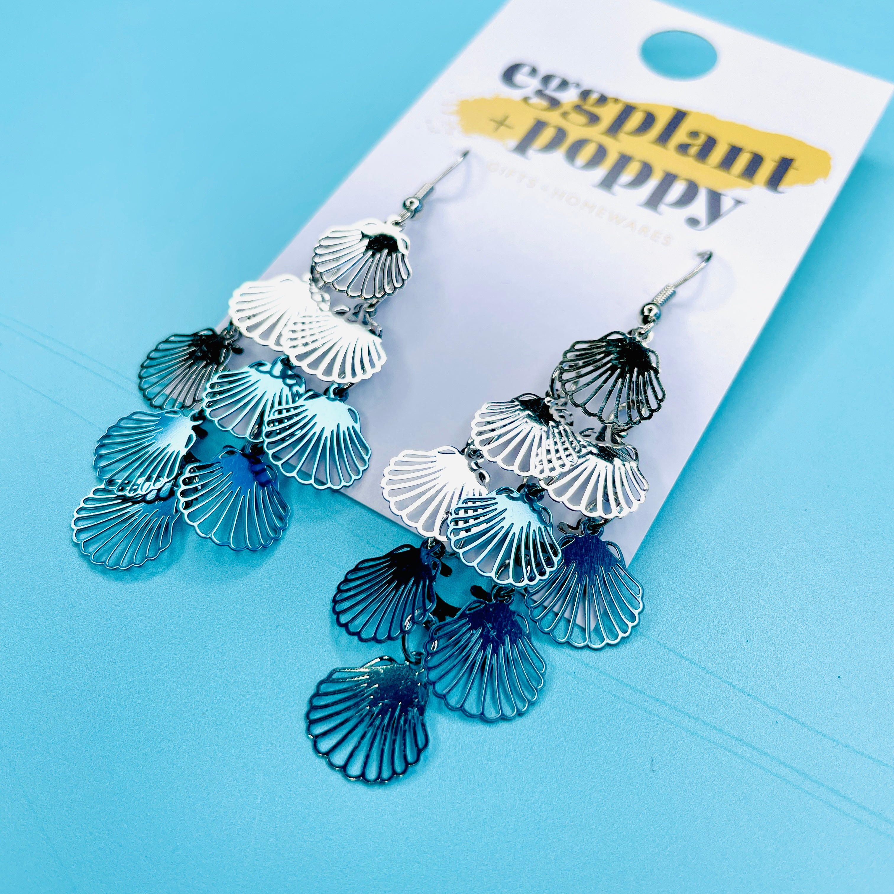 Silver Shell Earrings