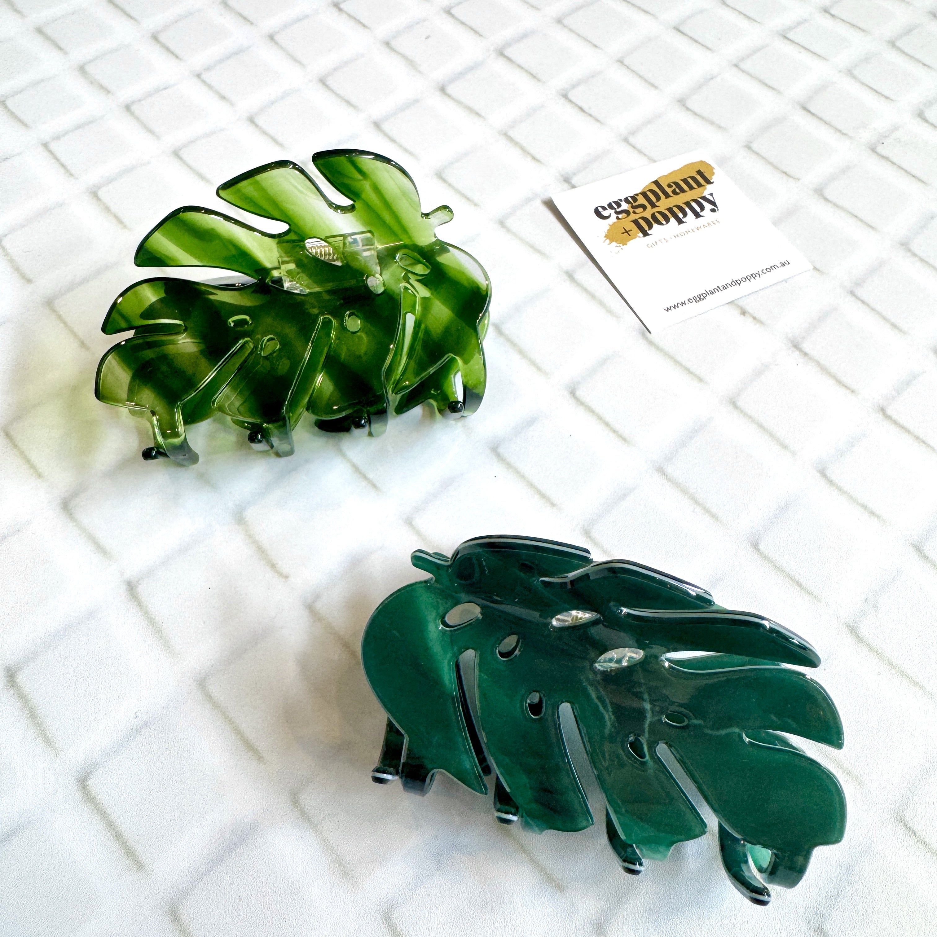 Monstera Hair Clip
