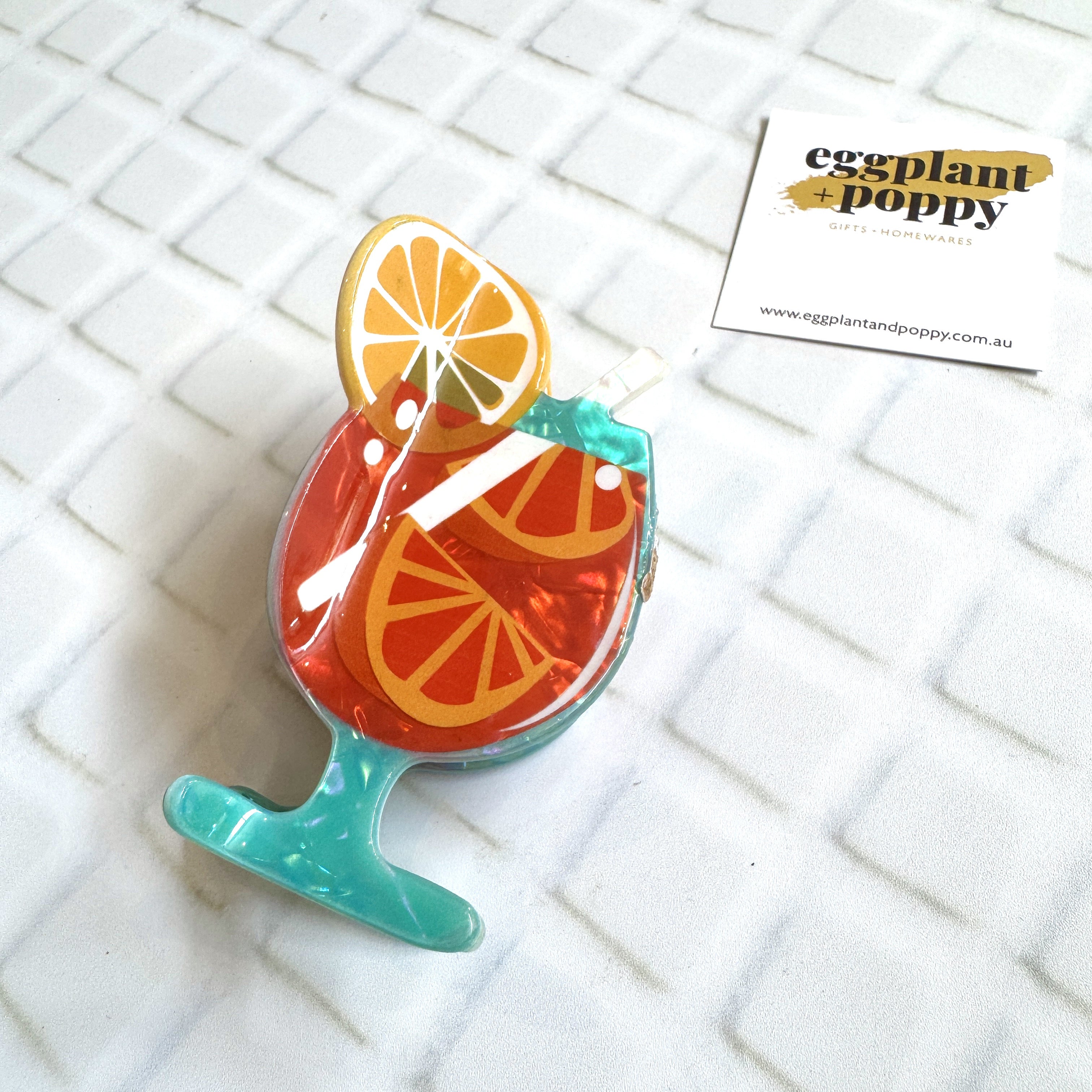 Cocktail Hair Clip
