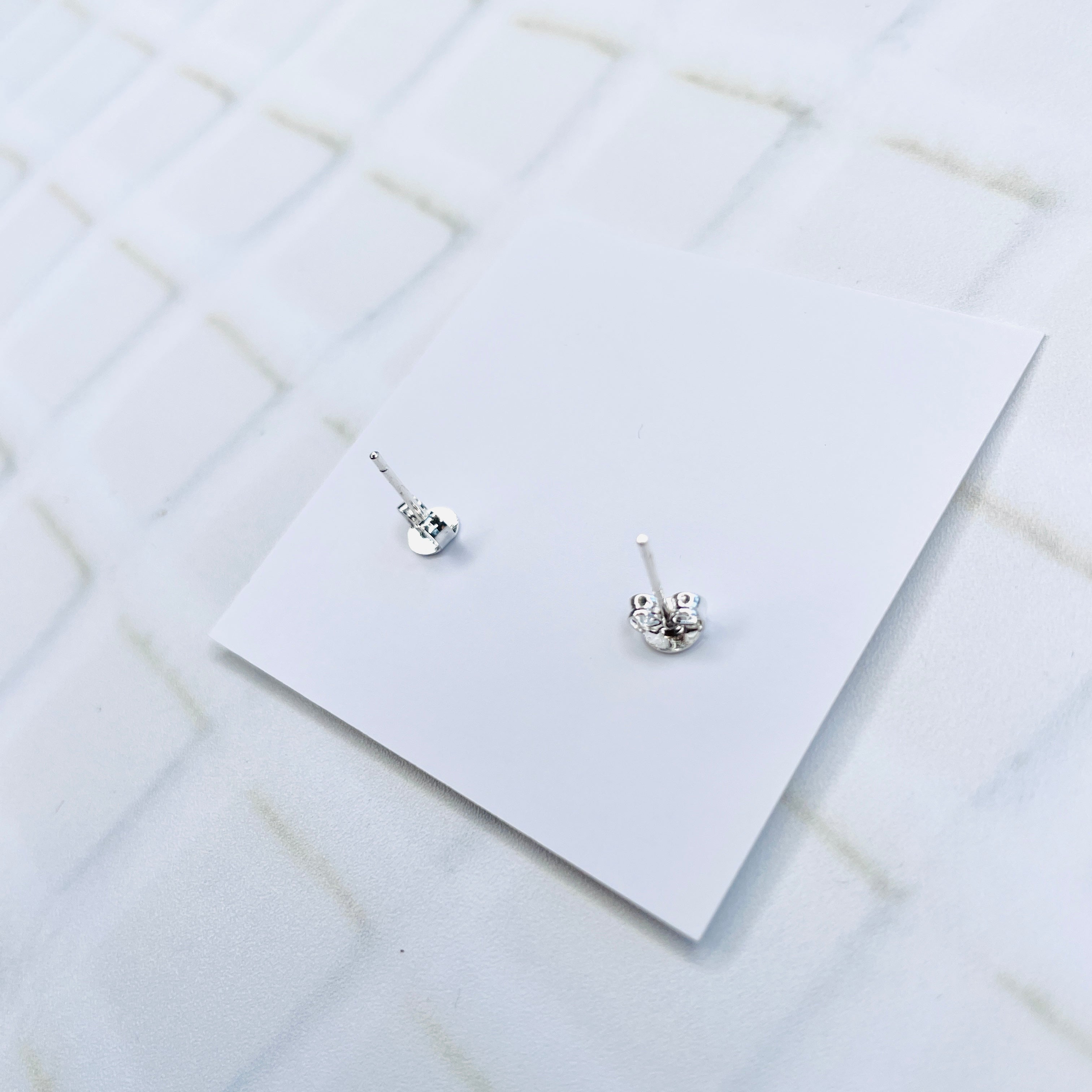 Silver Fish Stud Earrings