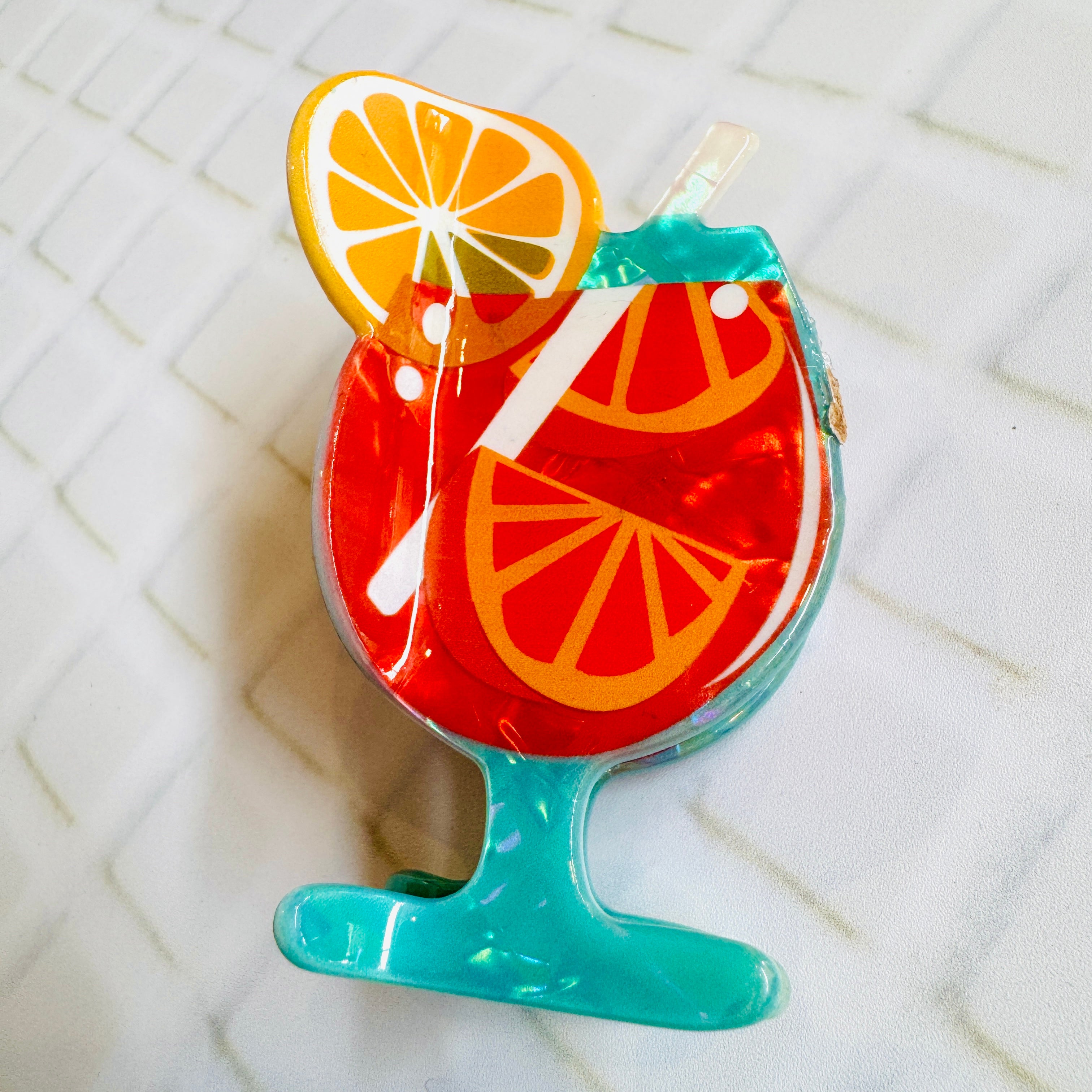 Cocktail Hair Clip