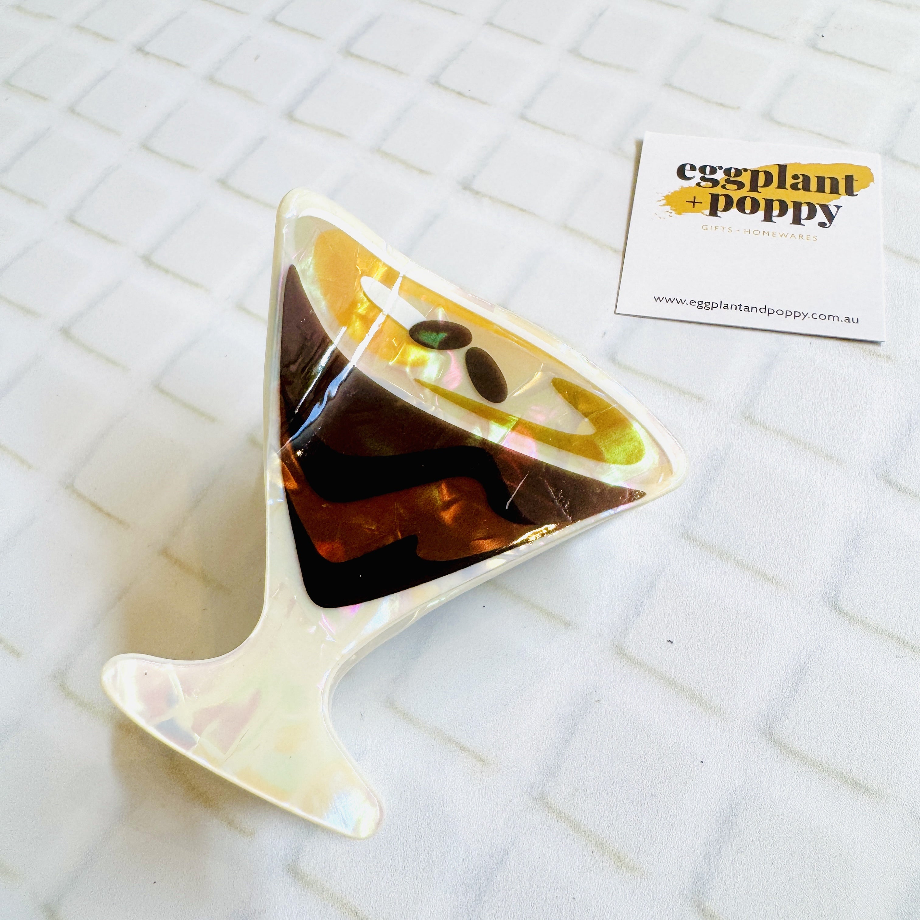Espresso Martini Hair Clip