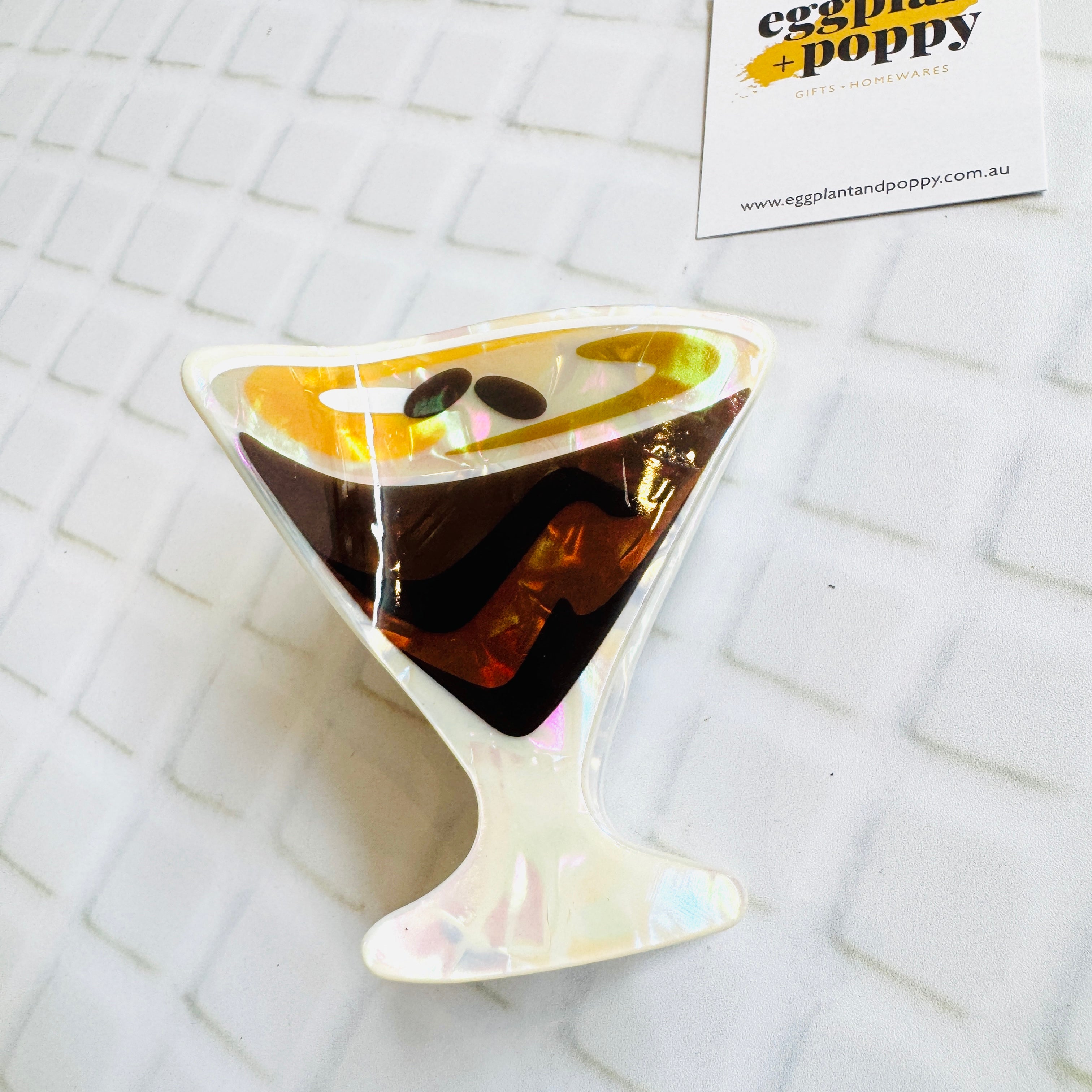 Espresso Martini Hair Clip