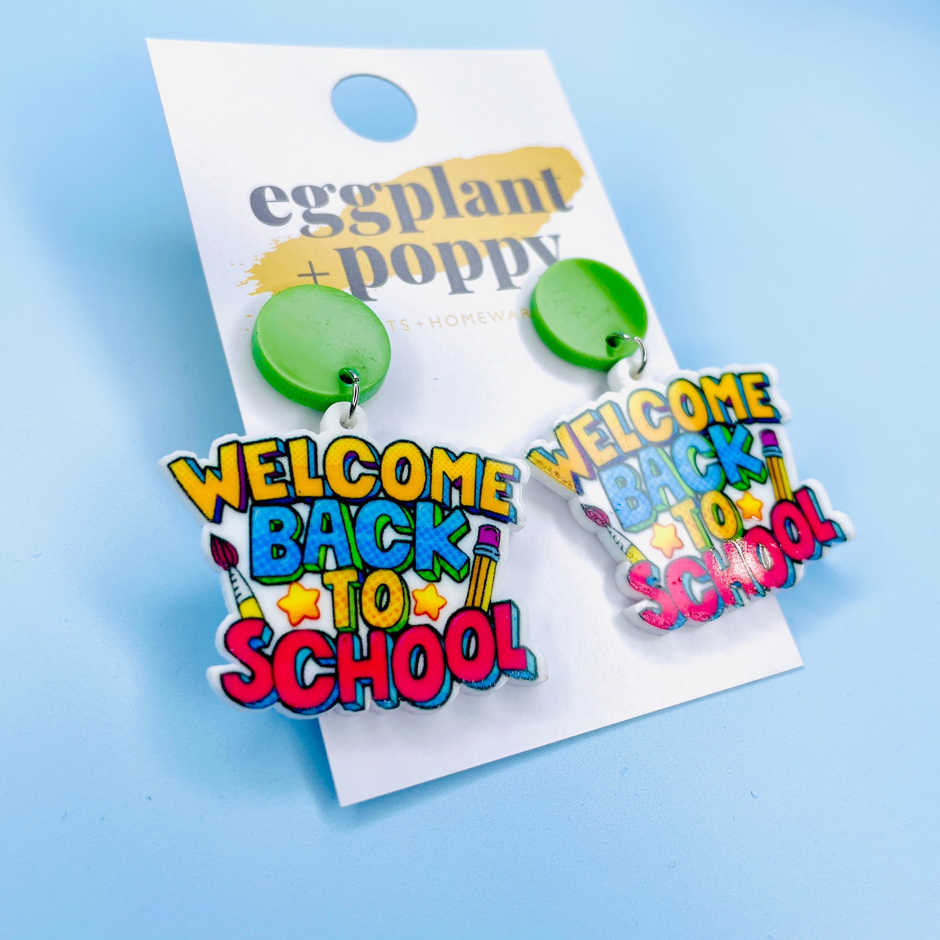 Welcome Back To School Earrings