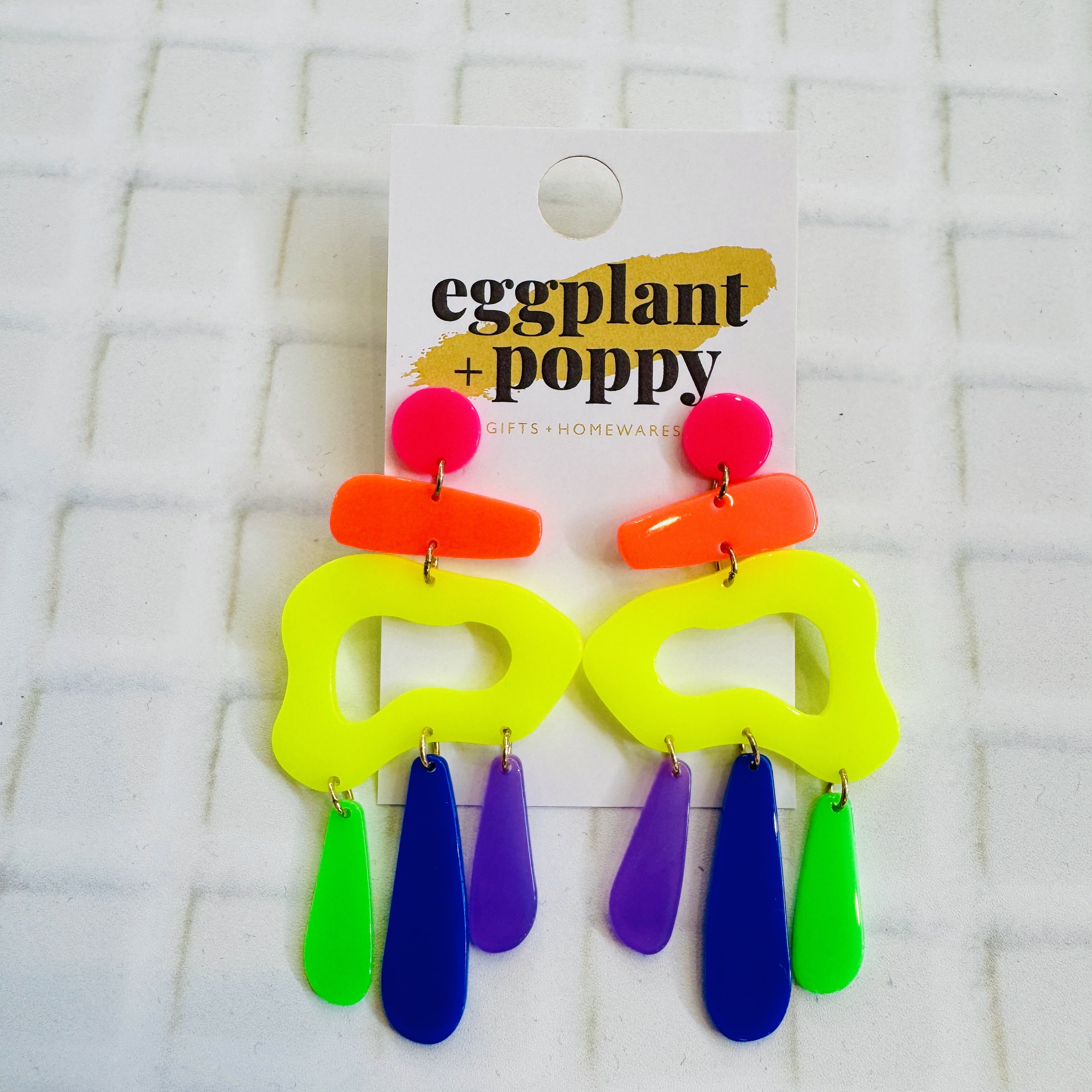 Neon Meltdown Earrings