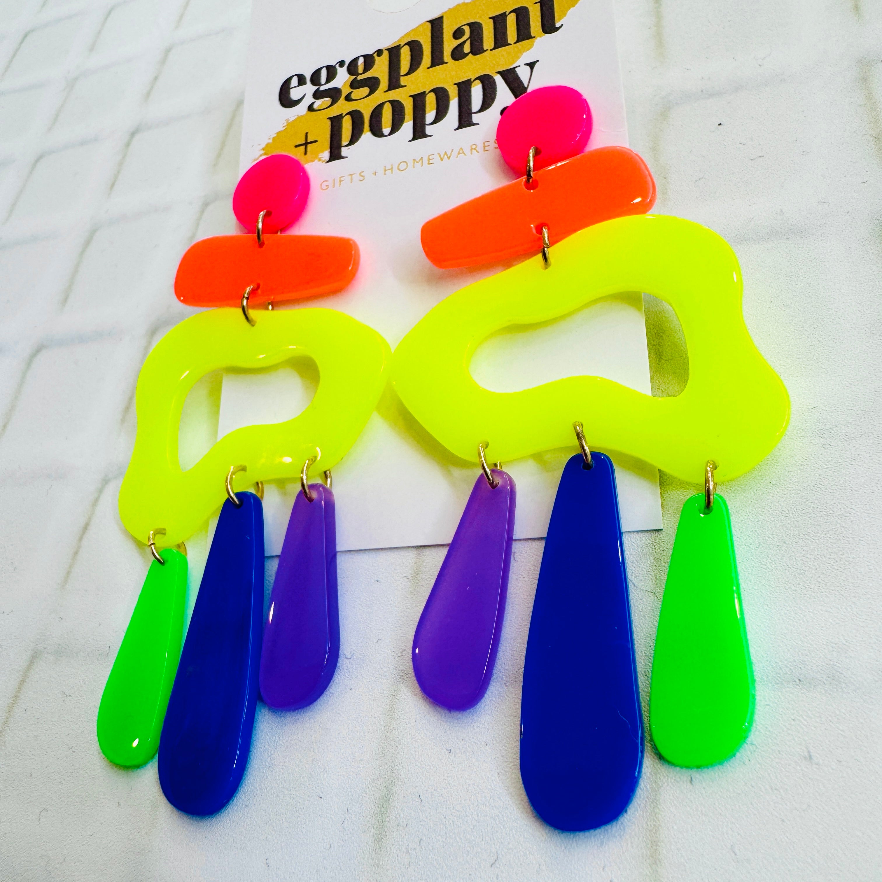 Neon Meltdown Earrings