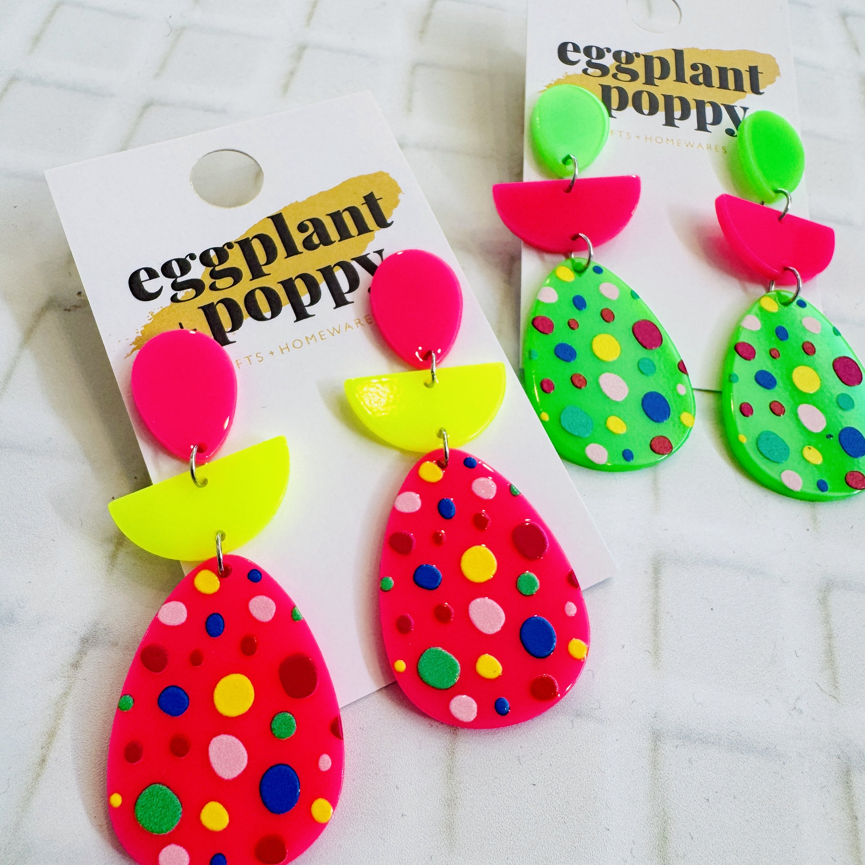 Neon Chaos Earrings