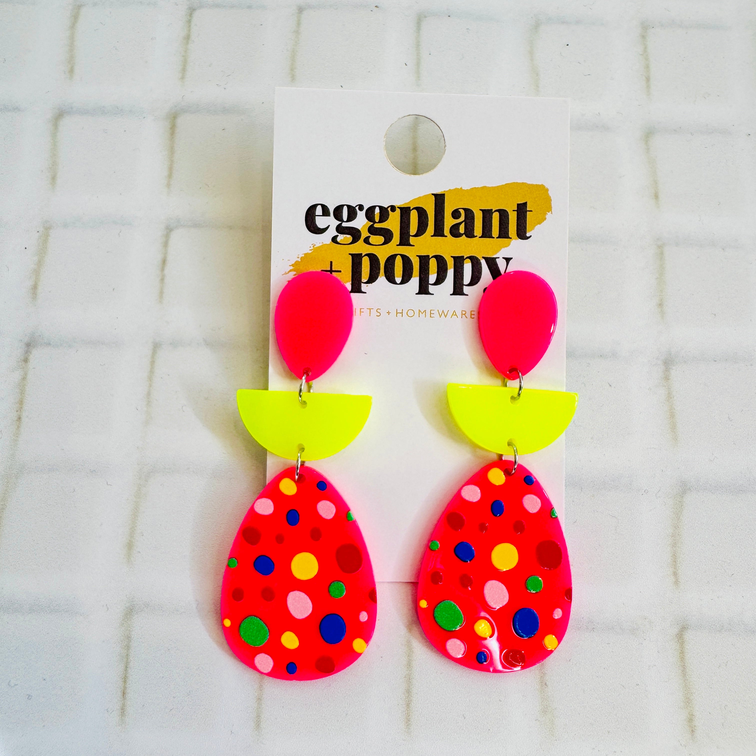 Neon Chaos Earrings