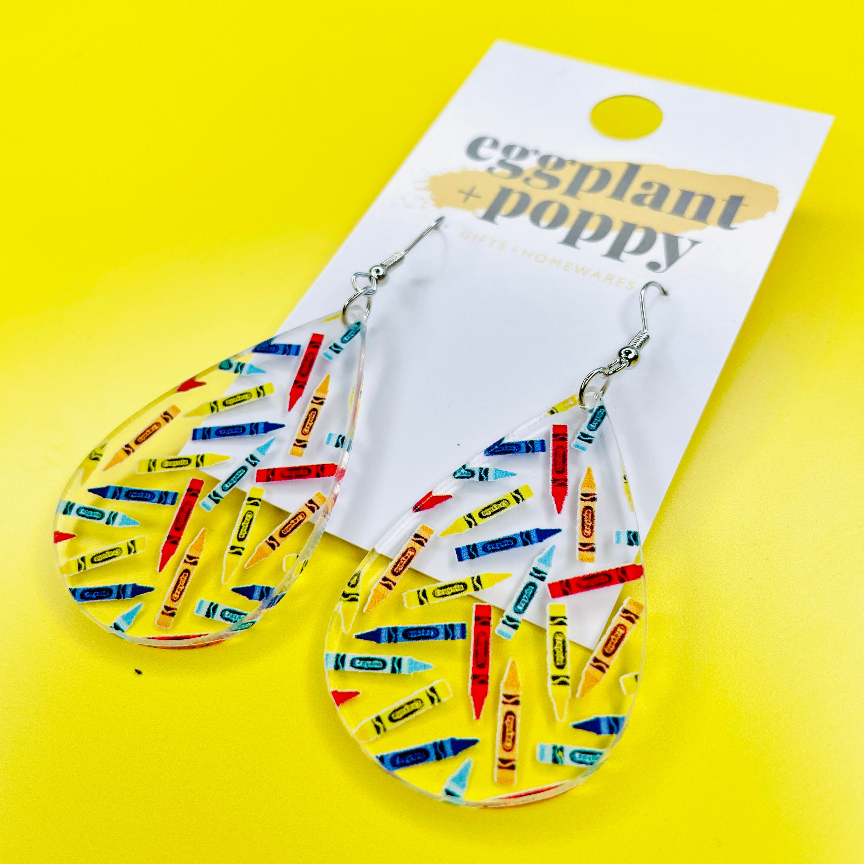 Crayon Acrylic Earrings