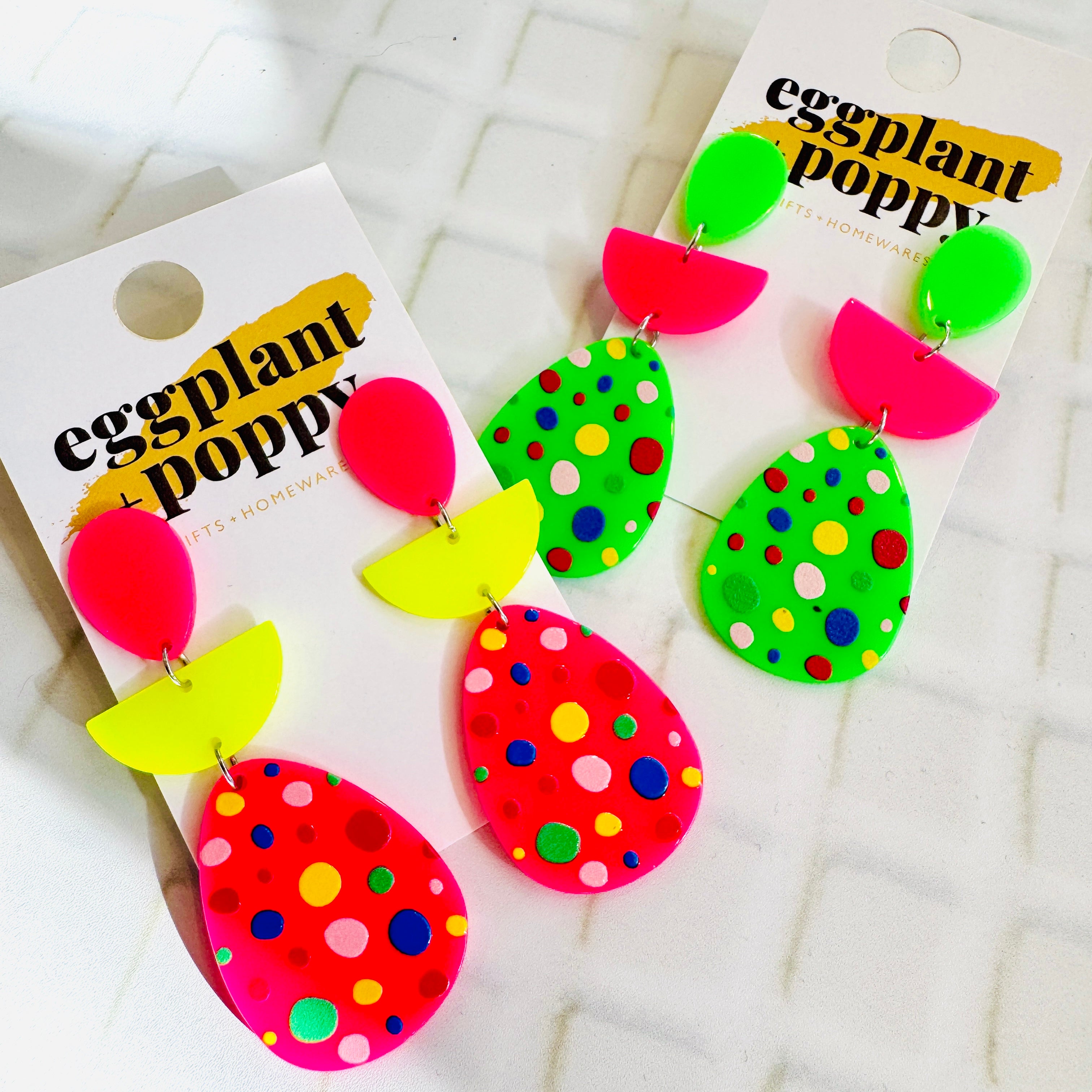 Neon Chaos Earrings