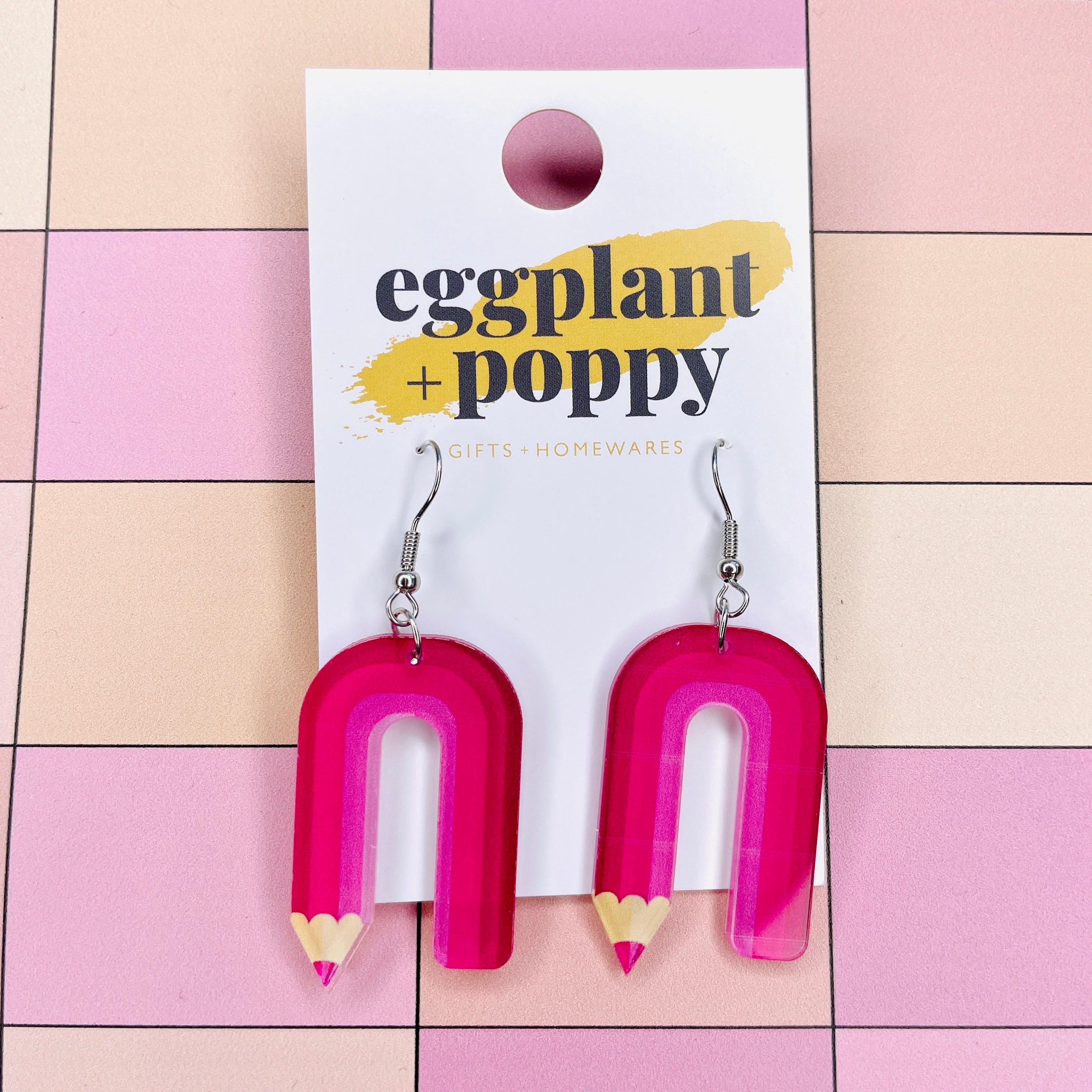 Curved Pencil Earrings