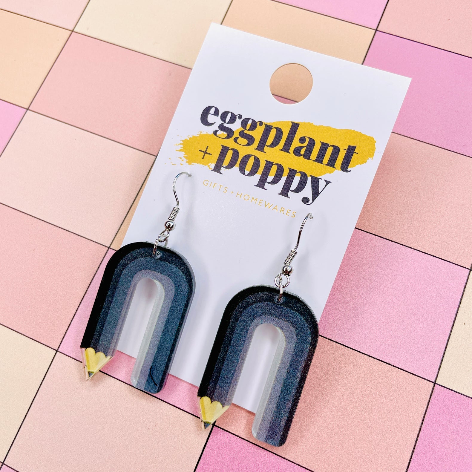 Curved Pencil Earrings