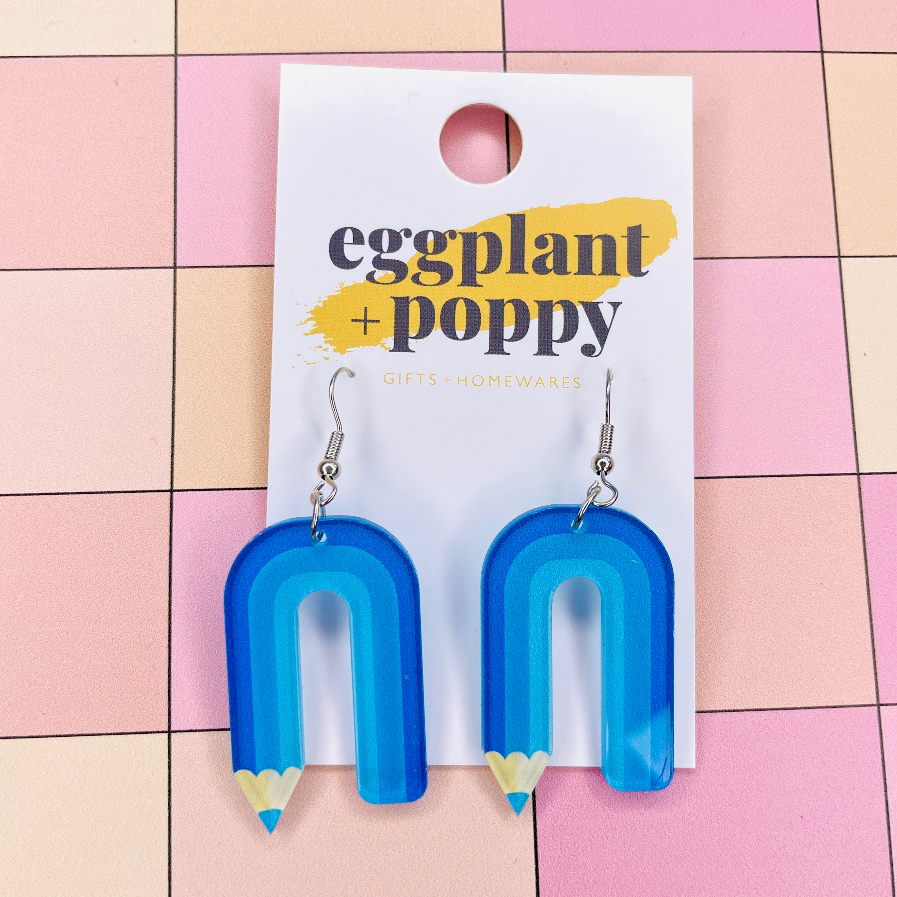 Curved Pencil Earrings