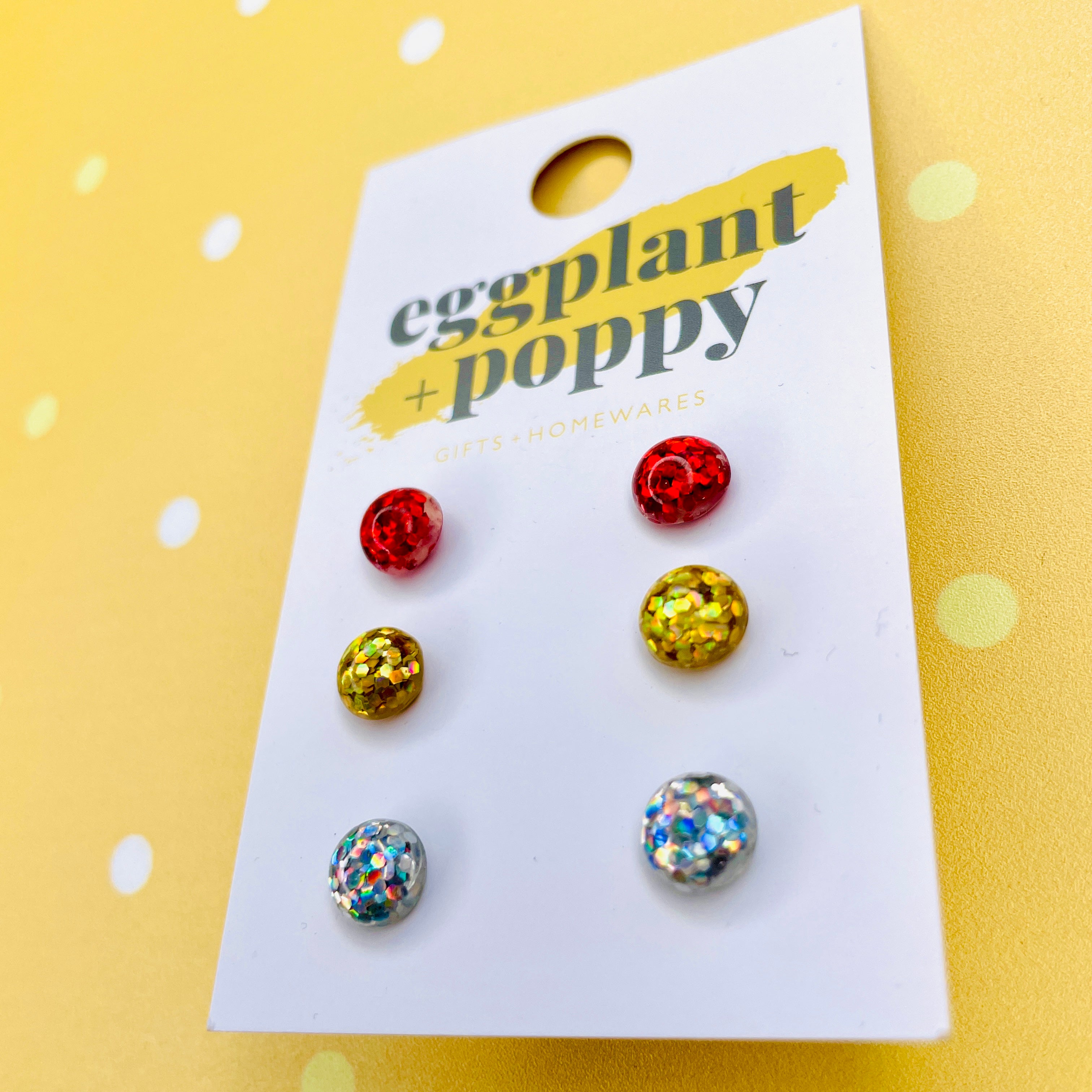 Christmas Twinkle Stud Set - Traditional